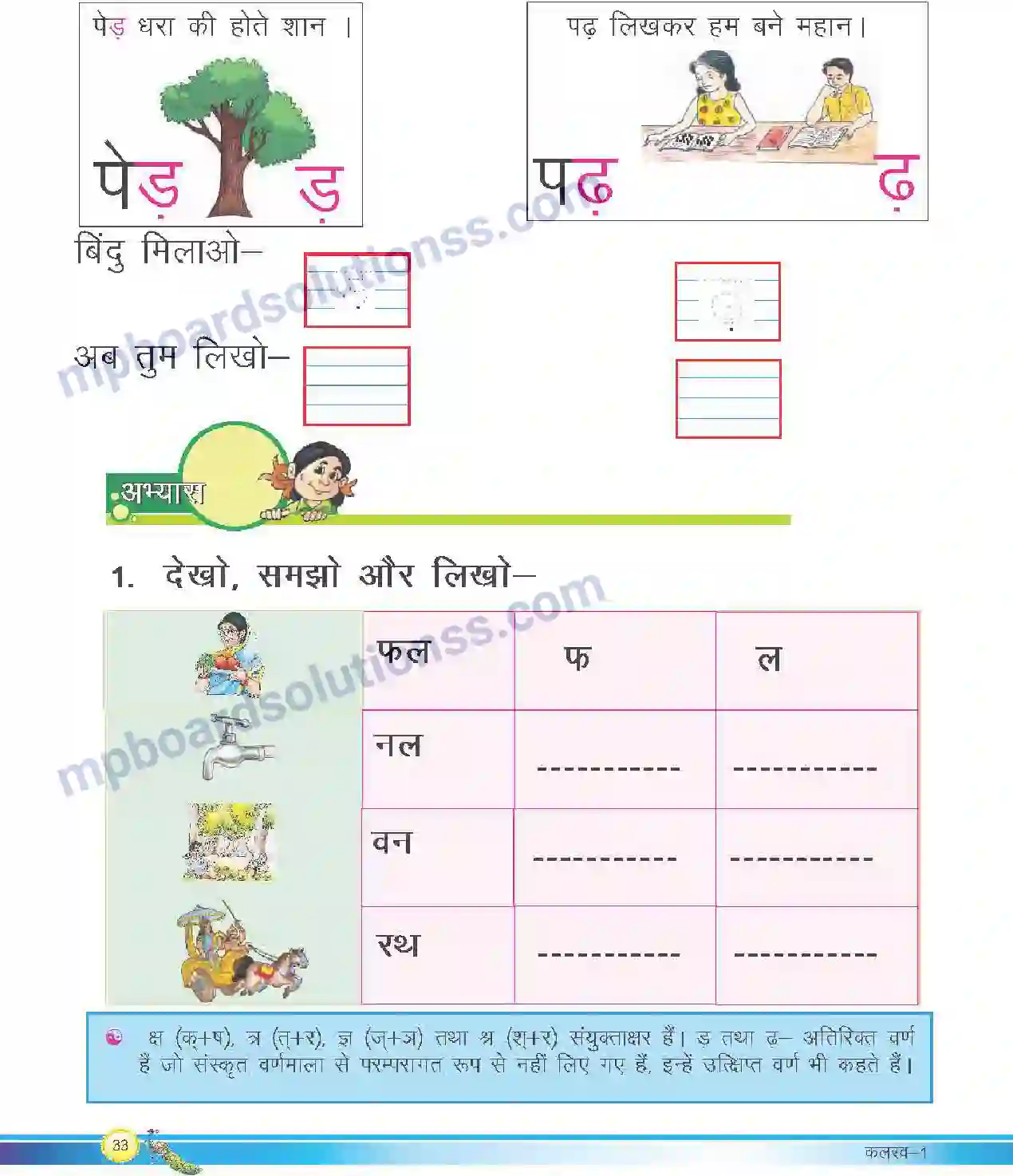 MP Board Book for Class 1 Hindi वर्णमाला गीत Image 11