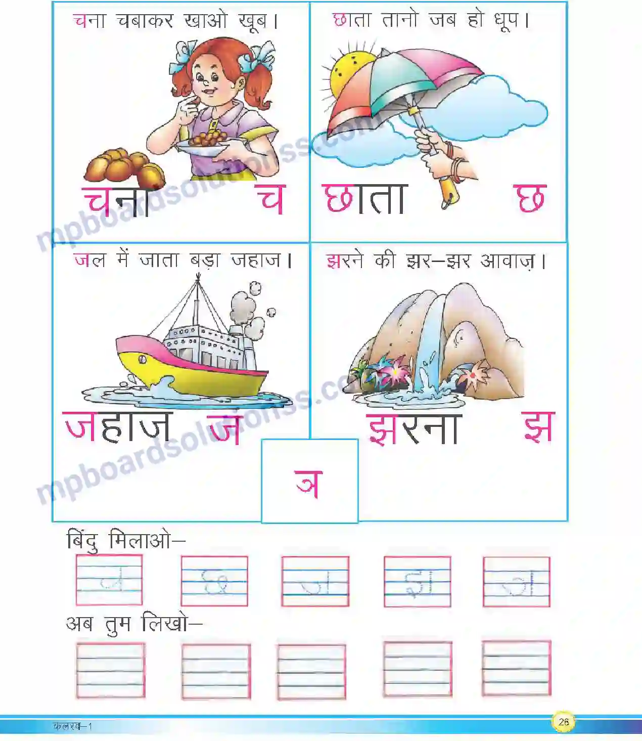 MP Board Book for Class 1 Hindi वर्णमाला गीत Image 5