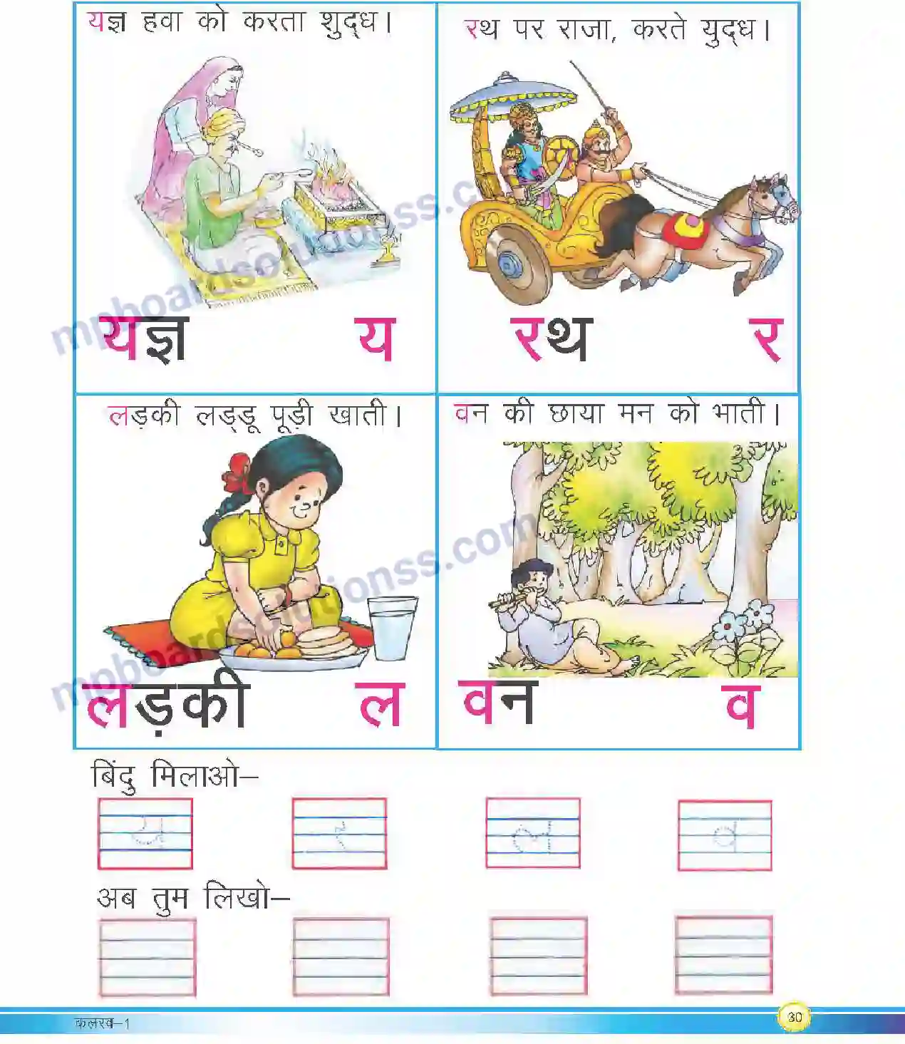 MP Board Book for Class 1 Hindi वर्णमाला गीत Image 8
