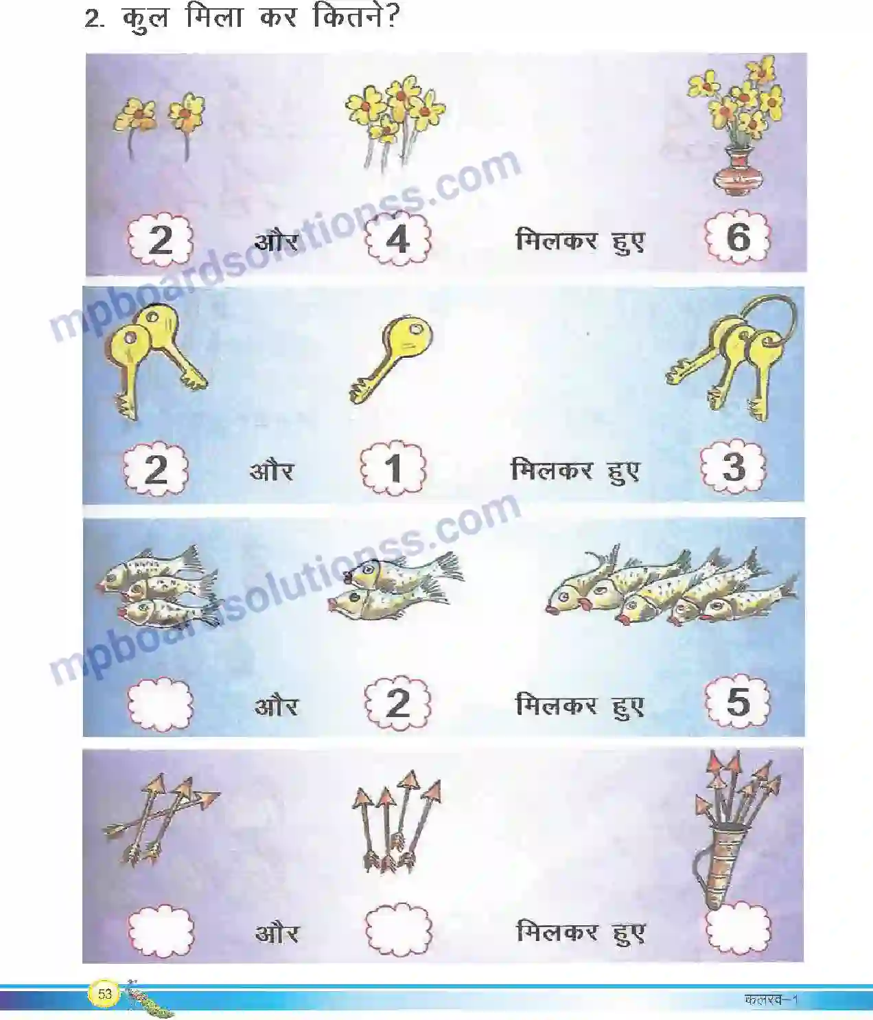 MP Board Book for Class 1 Hindi गिनो, बताओ Image 2