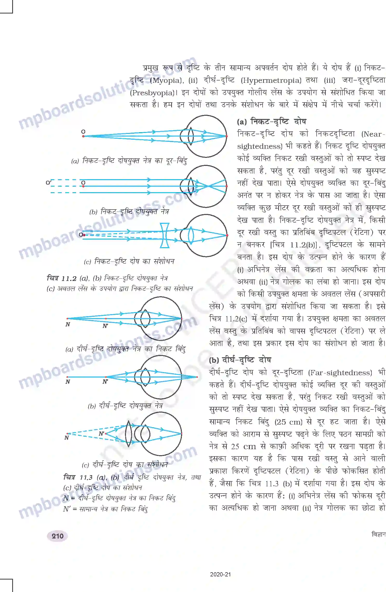 MP Board Book for Class 10 Science मानव नेत्र तथा रंगबिरंगा संसार Image 4