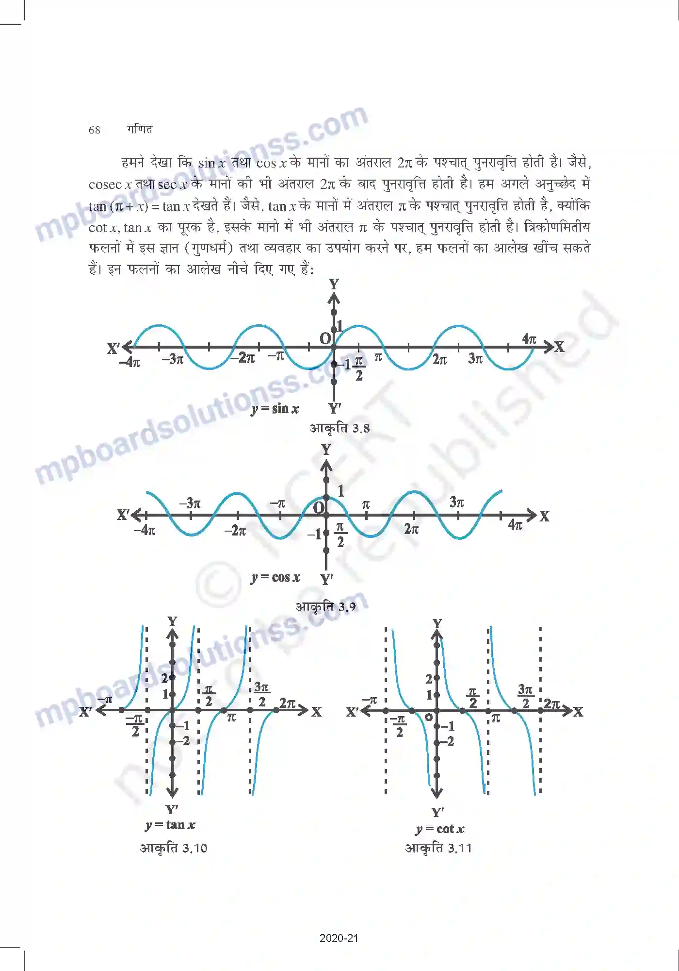 MP Board Book for Class 11 Mathematics त्रिकोणमितीय फलन Image 13