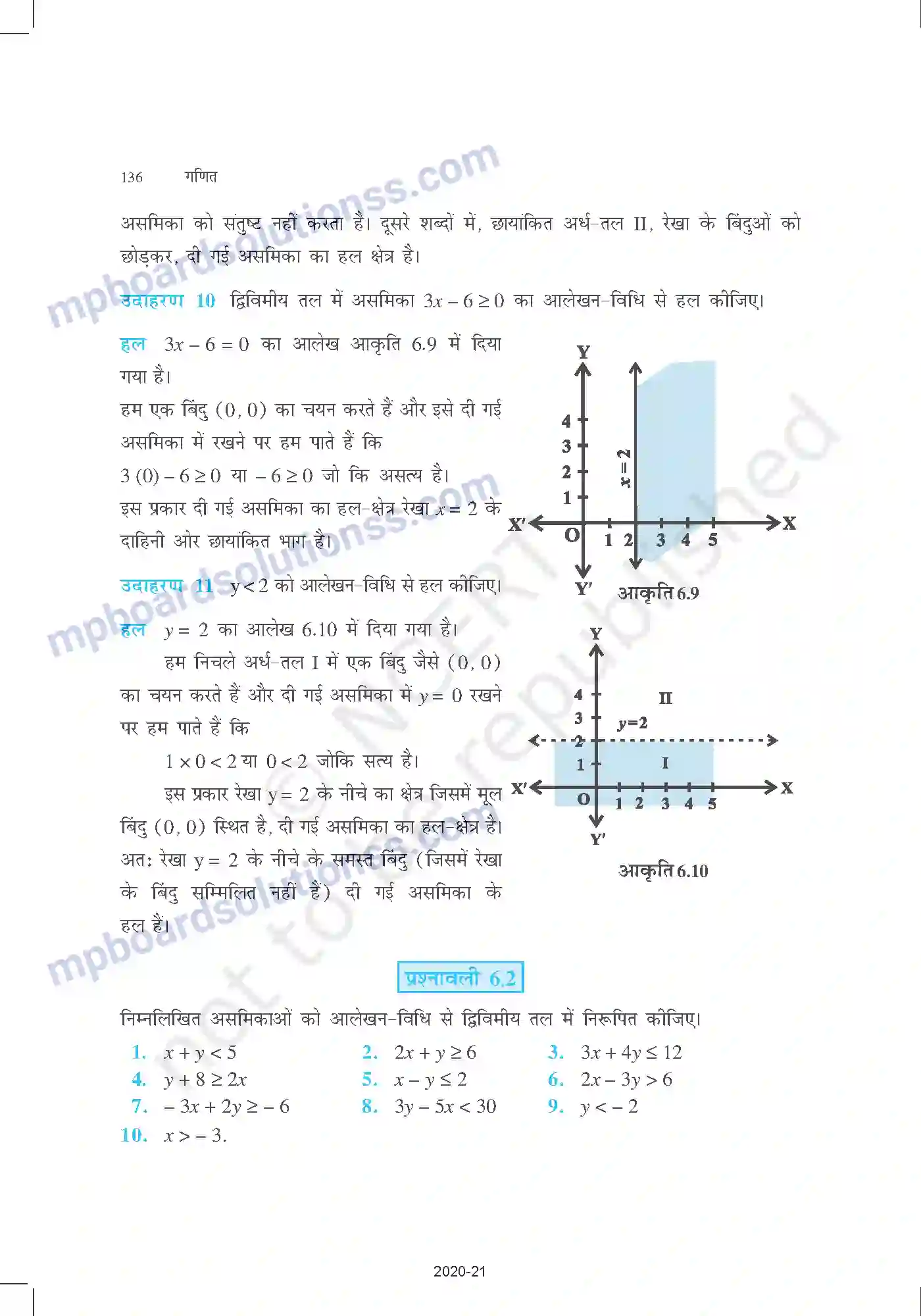 MP Board Book for Class 11 Mathematics रैखिक असमिकाएँ Image 13
