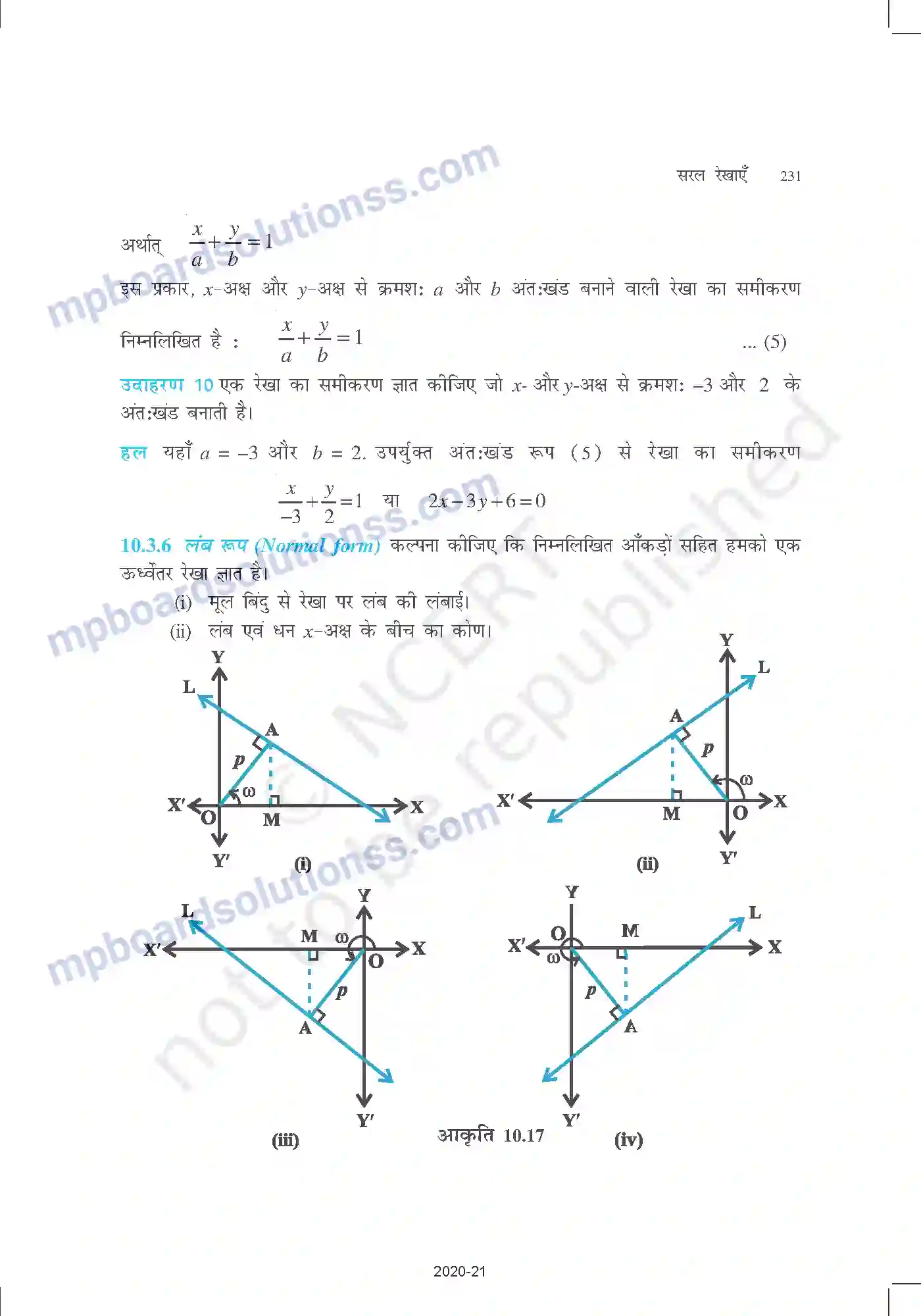 MP Board Book for Class 11 Mathematics सरल रेखाएँ Image 15
