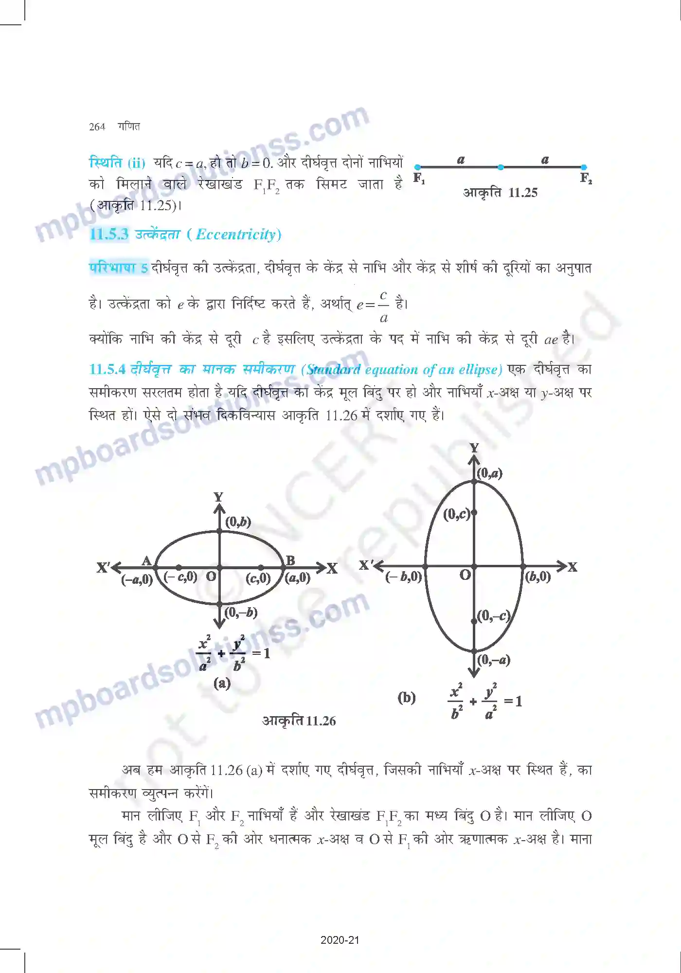 MP Board Book for Class 11 Mathematics शंकु परिच्छेद Image 14
