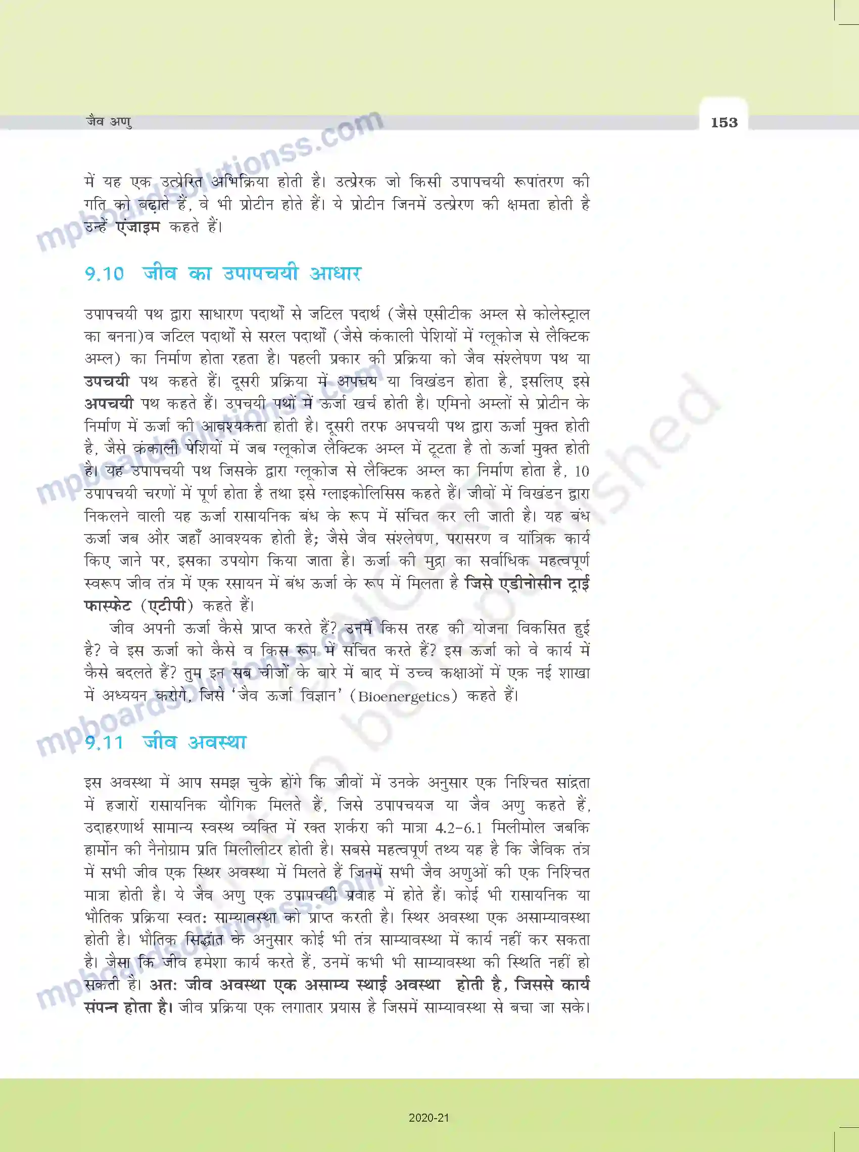 MP Board Book for Class 11 Biology जैव अणु Image 12