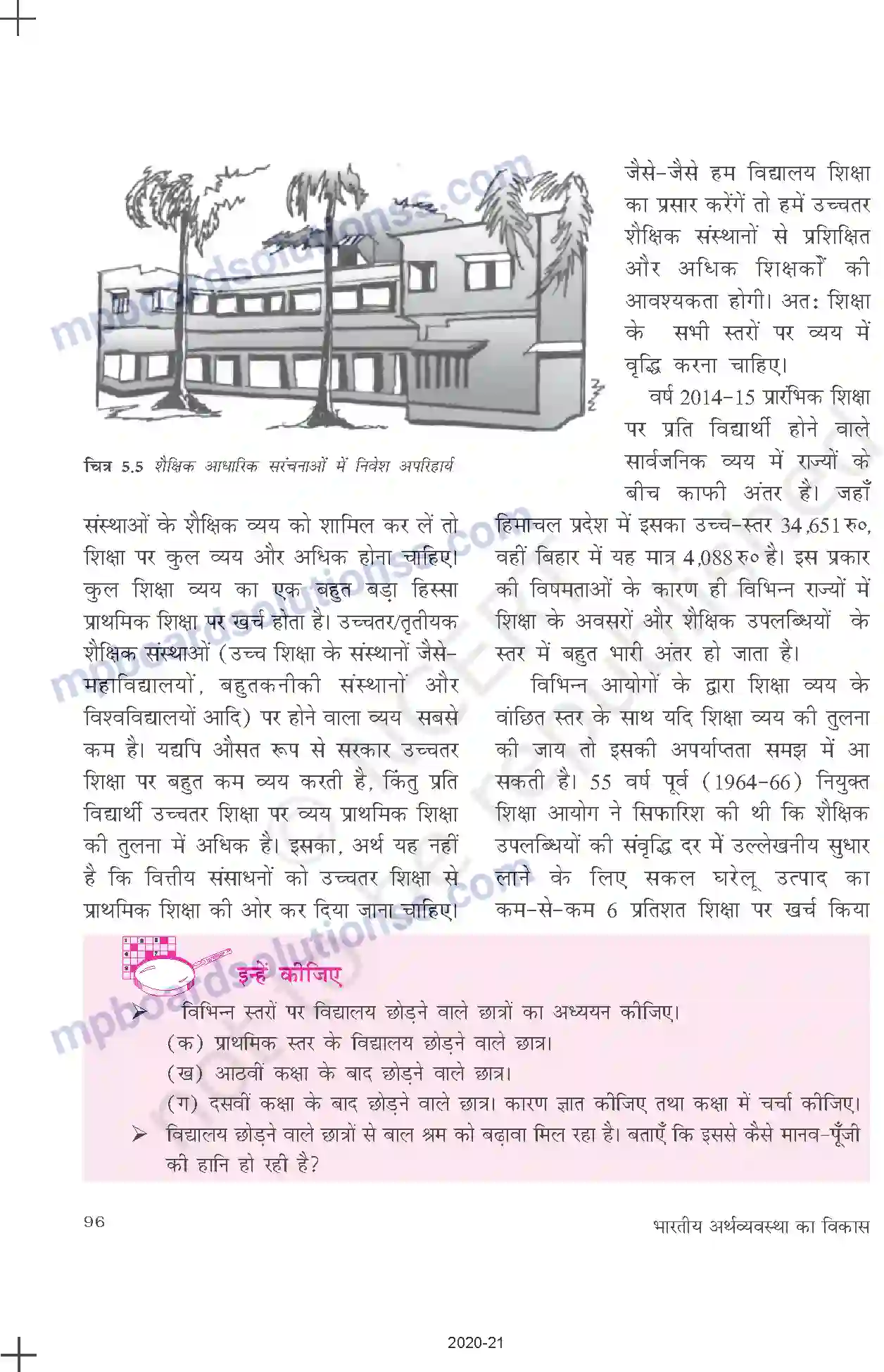MP Board Book for Class 11 Economics भारत में मानव पूँजी का निर्माण Image 12