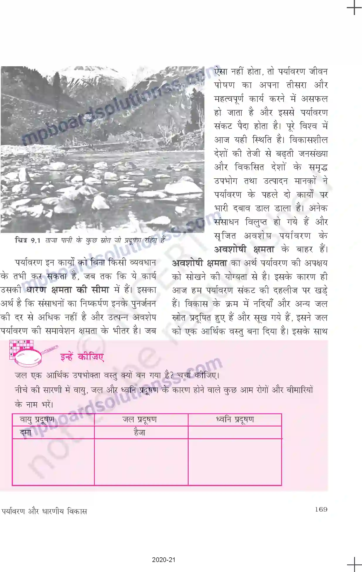MP Board Book for Class 11 Economics पर्यावरण और धारणीय विकास Image 3