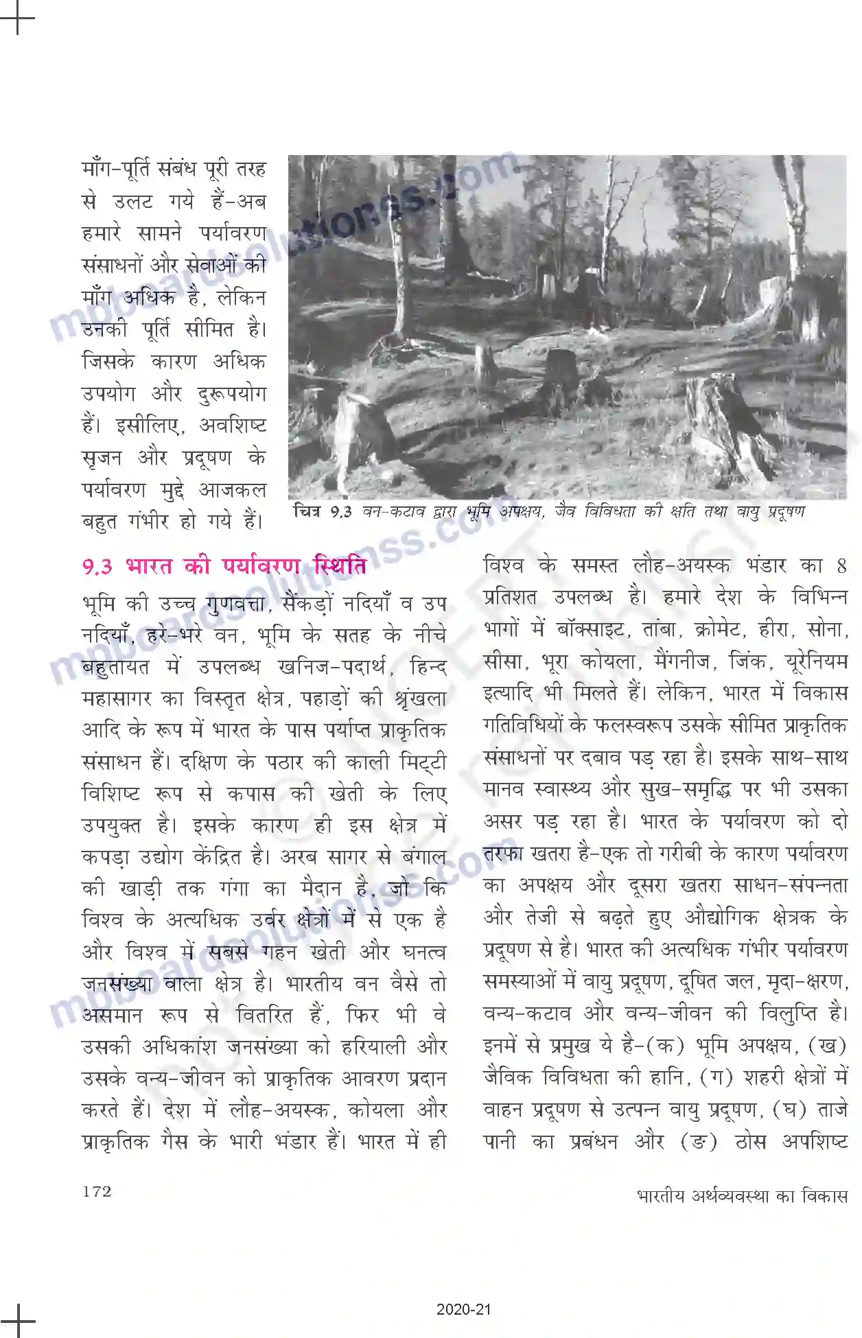 MP Board Book for Class 11 Economics पर्यावरण और धारणीय विकास Image 6