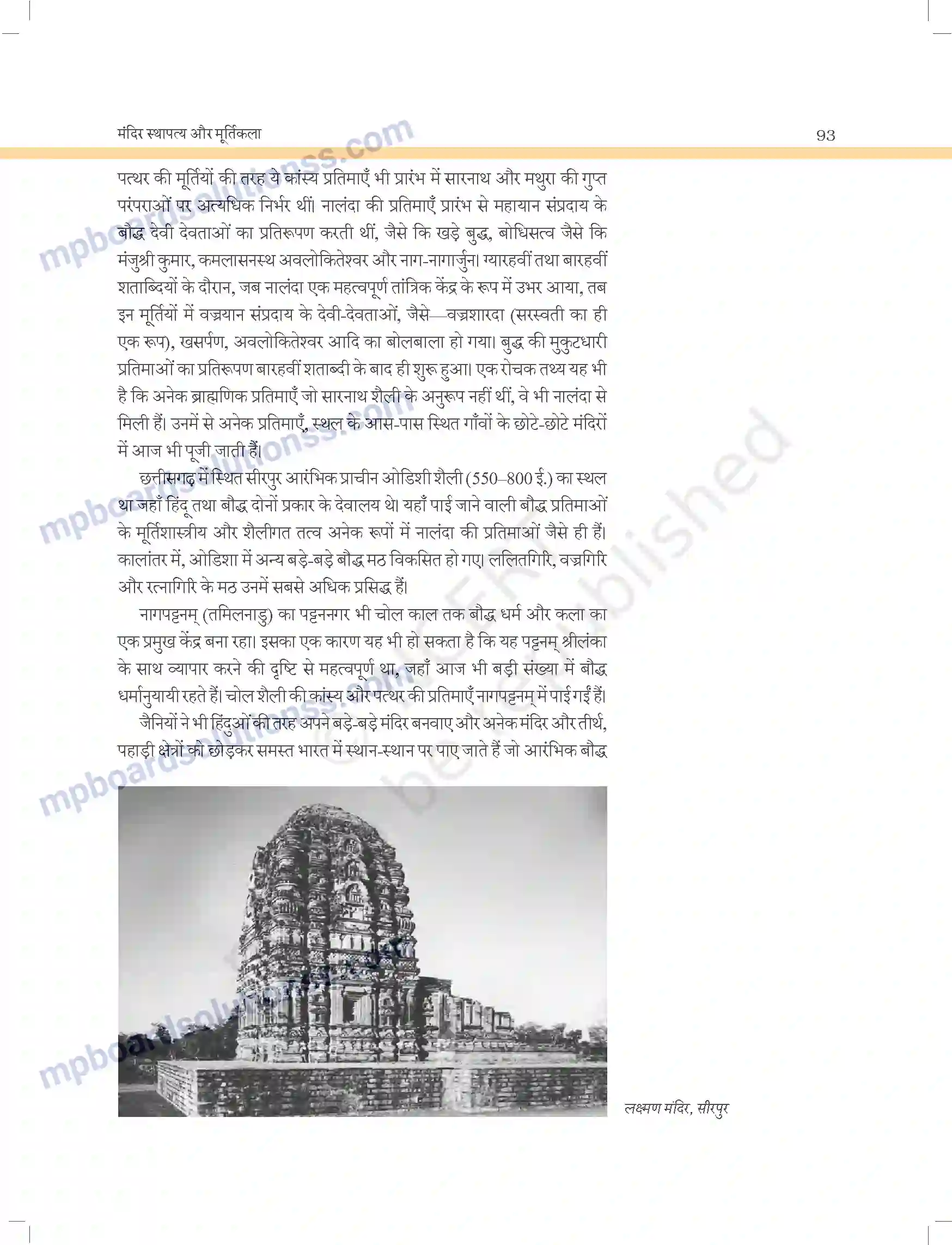 MP Board Book for Class 11 Arts मंदिर स्थापत्य और मूर्तिकला Image 26