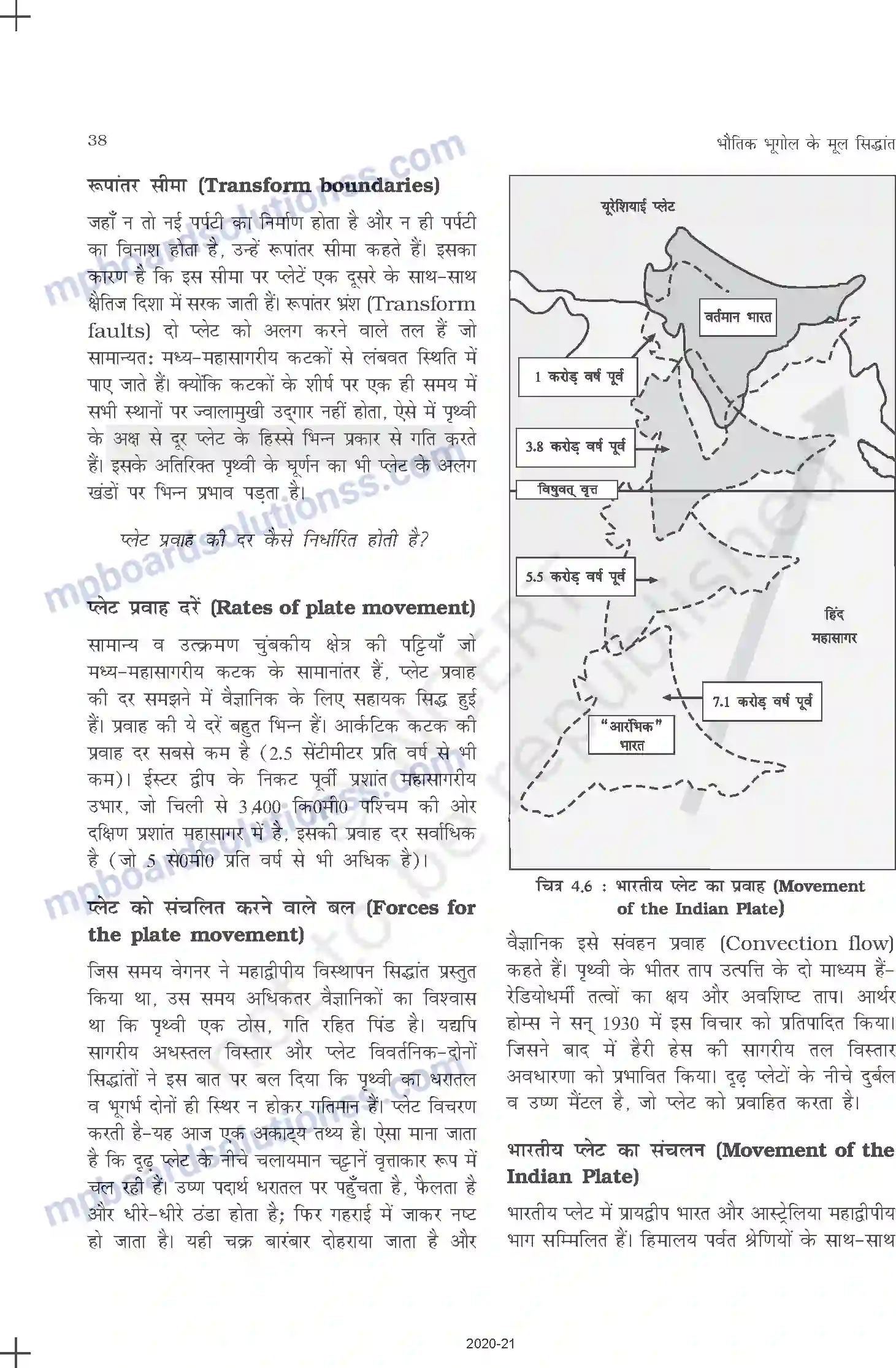 MP Board Book for Class 11 Geography महासागरों और महाद्वीपों का वितरण Image 8