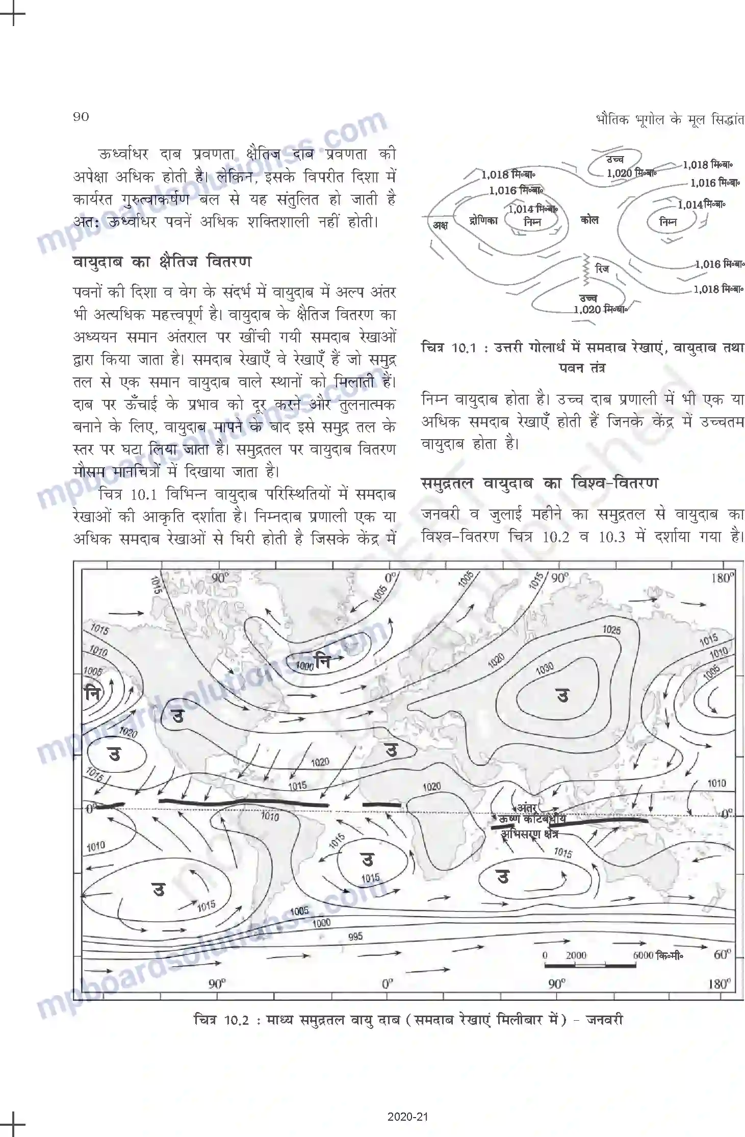 MP Board Book for Class 11 Geography वायुमंडलीय परिसंचरण तथा मौसम प्रणालियाँ Image 2