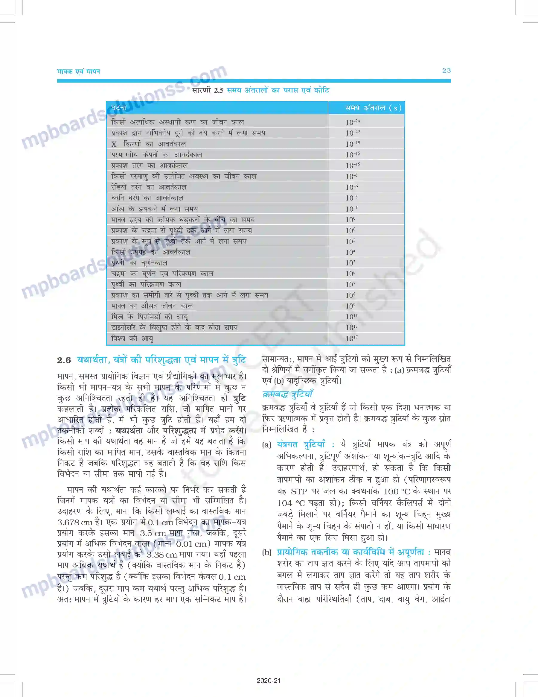 MP Board Book for Class 11 Physics मात्रक और मापन Image 8