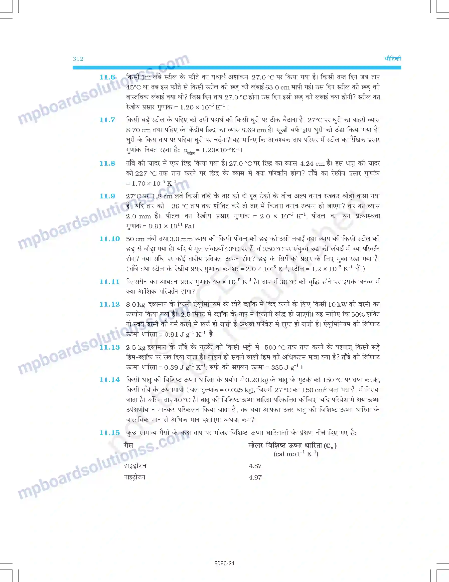 MP Board Book for Class 11 Physics द्रव्य के तापीय गुण Image 25