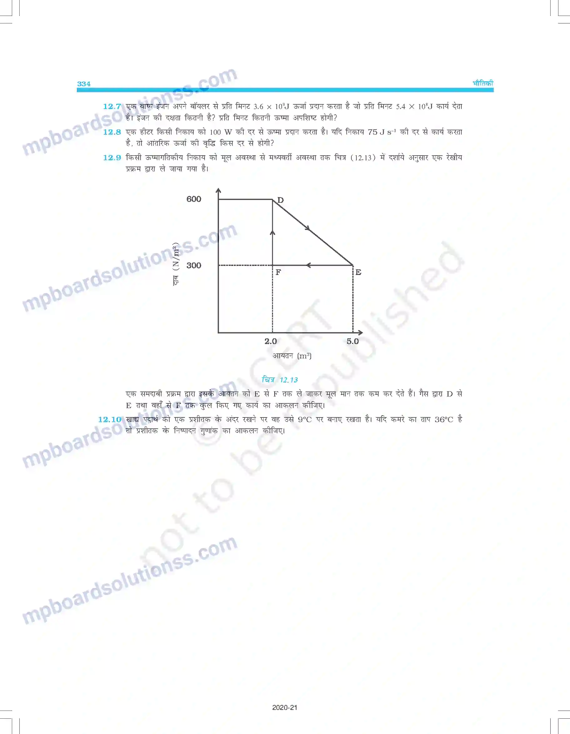 MP Board Book for Class 11 Physics ऊष्मागतिकी Image 20