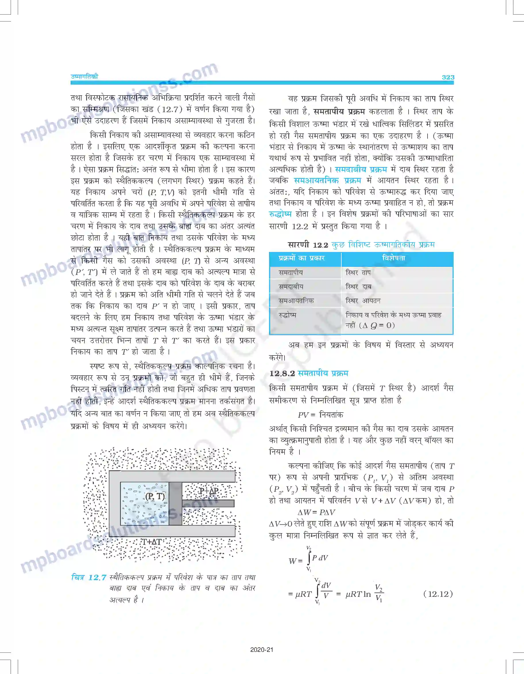 MP Board Book for Class 11 Physics ऊष्मागतिकी Image 9