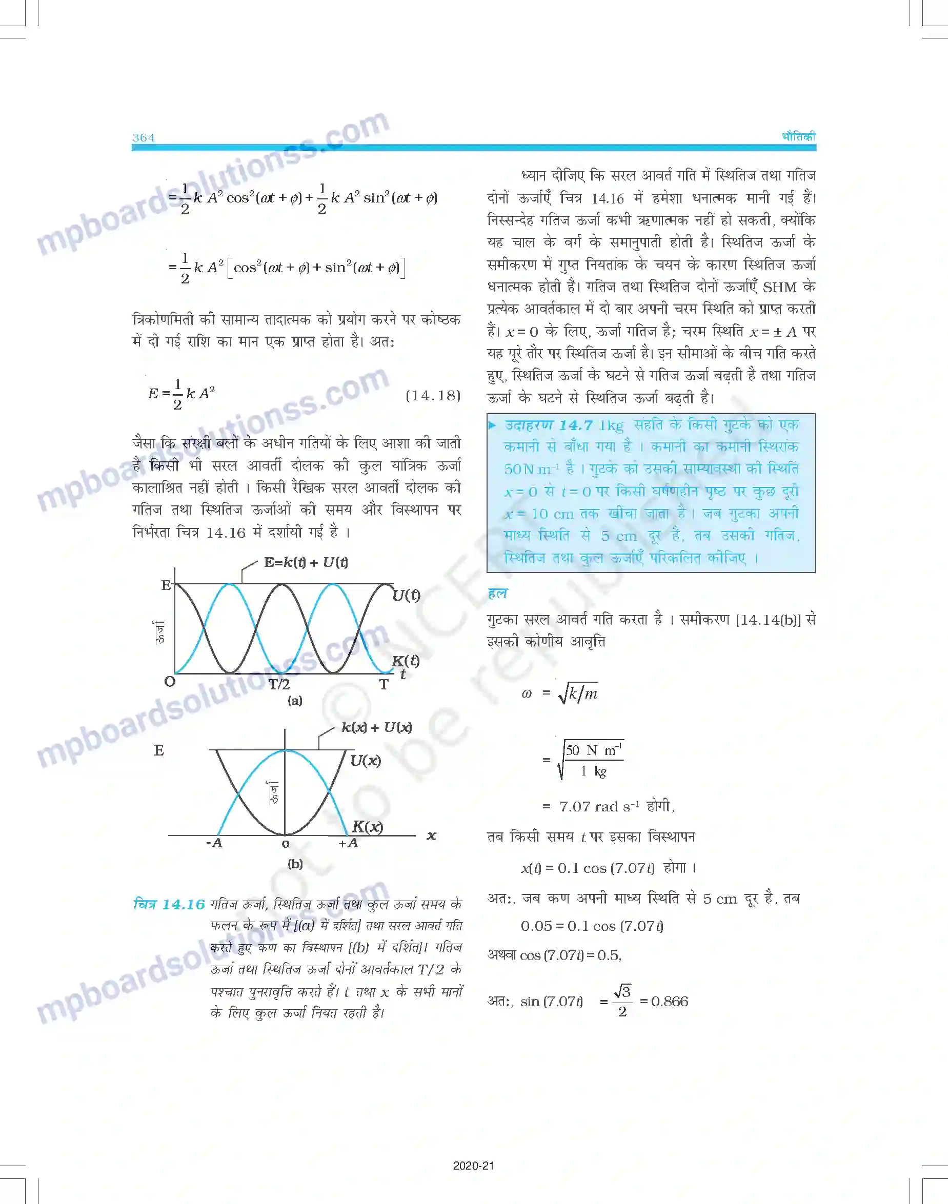 MP Board Book for Class 11 Physics दोलन Image 11