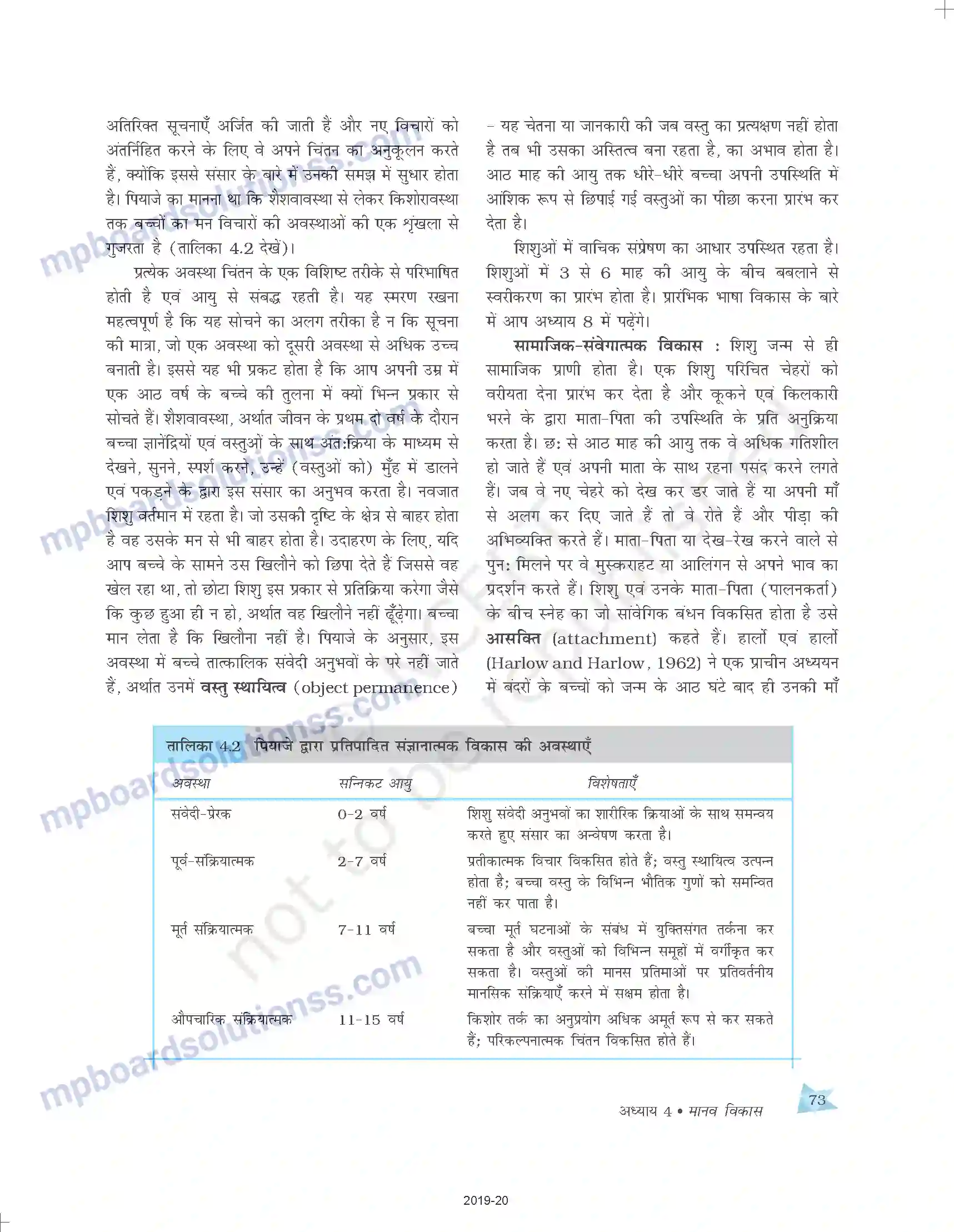 MP Board Book for Class 11 Psychology मानव विकास Image 9