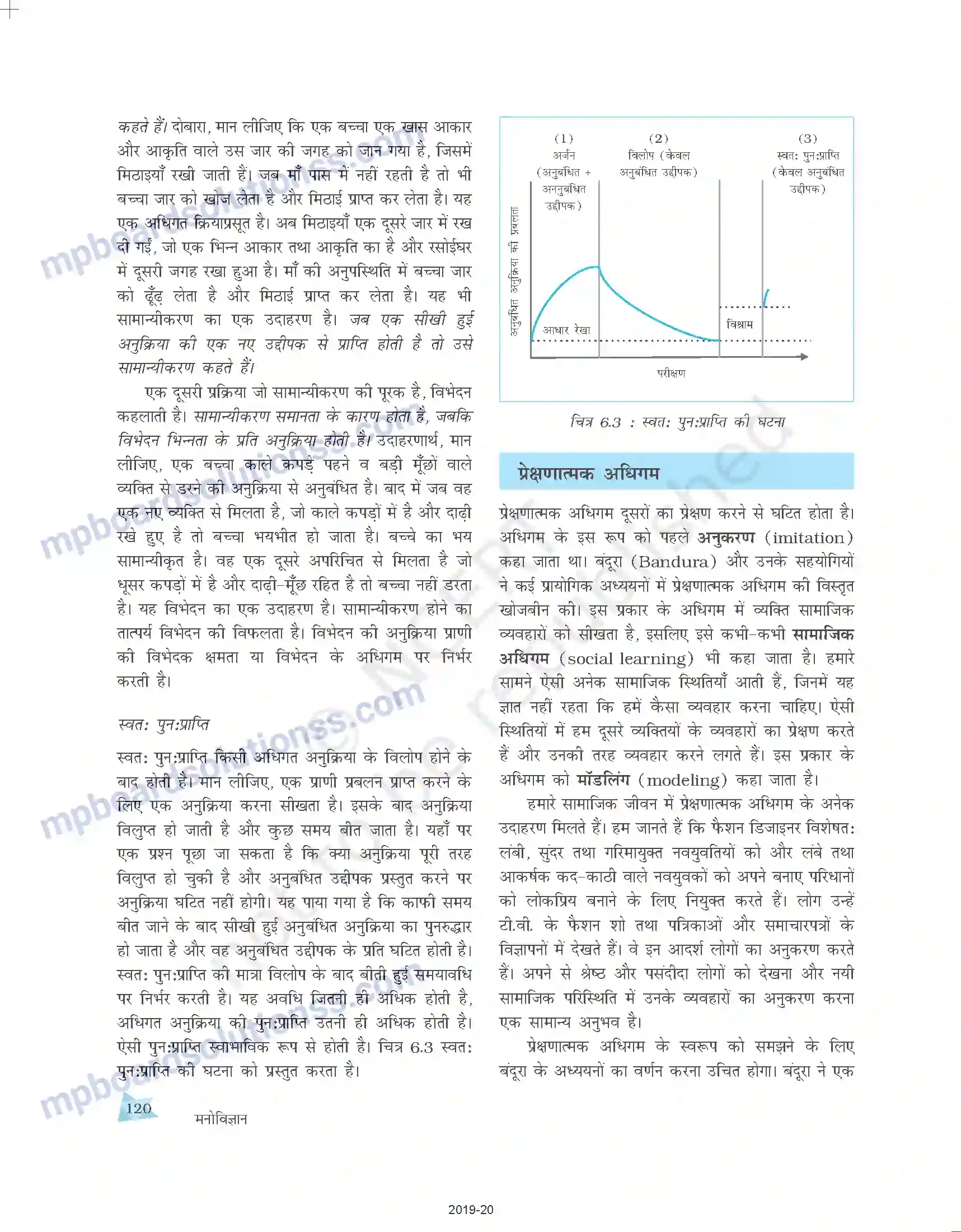 MP Board Book for Class 11 Psychology अधिगम Image 10