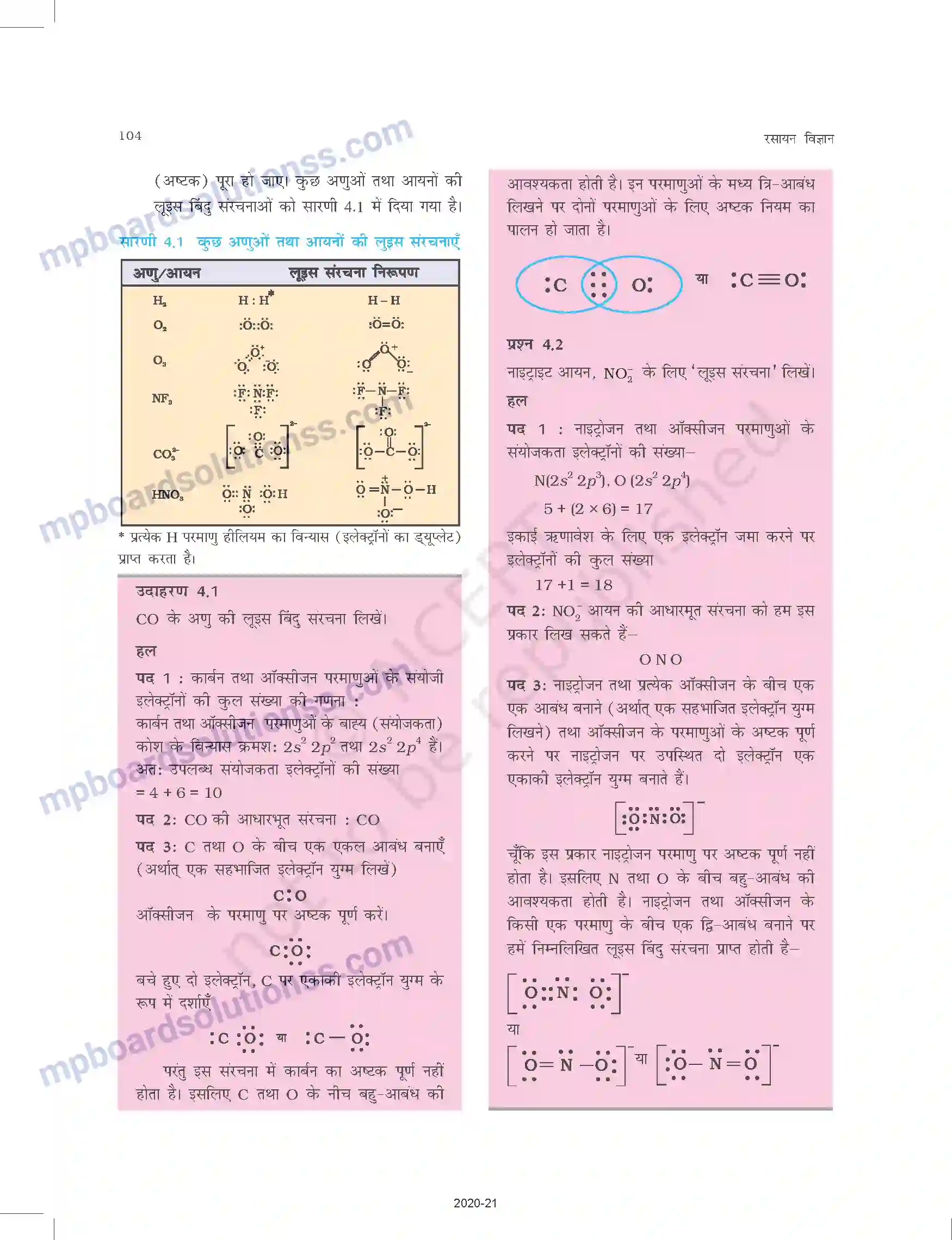 MP Board Book for Class 11 Chemistry रासायनिक आबंधन तथा आण्विक संरचना Image 5