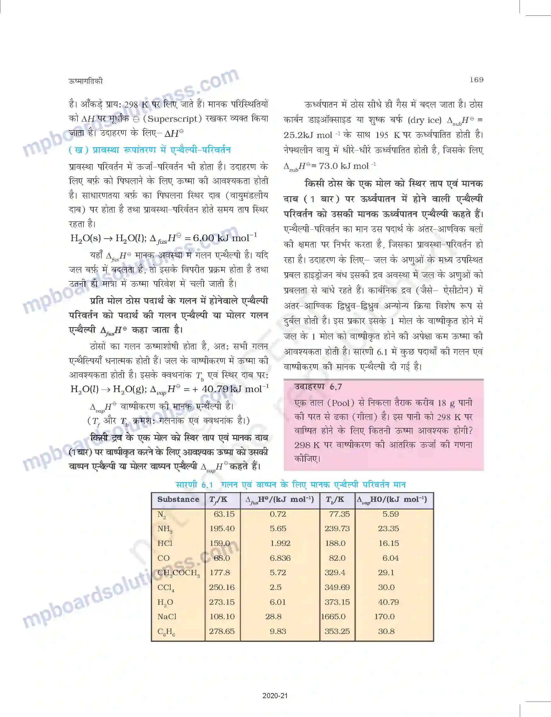 MP Board Book for Class 11 Chemistry ऊष्मागतिकी Image 12