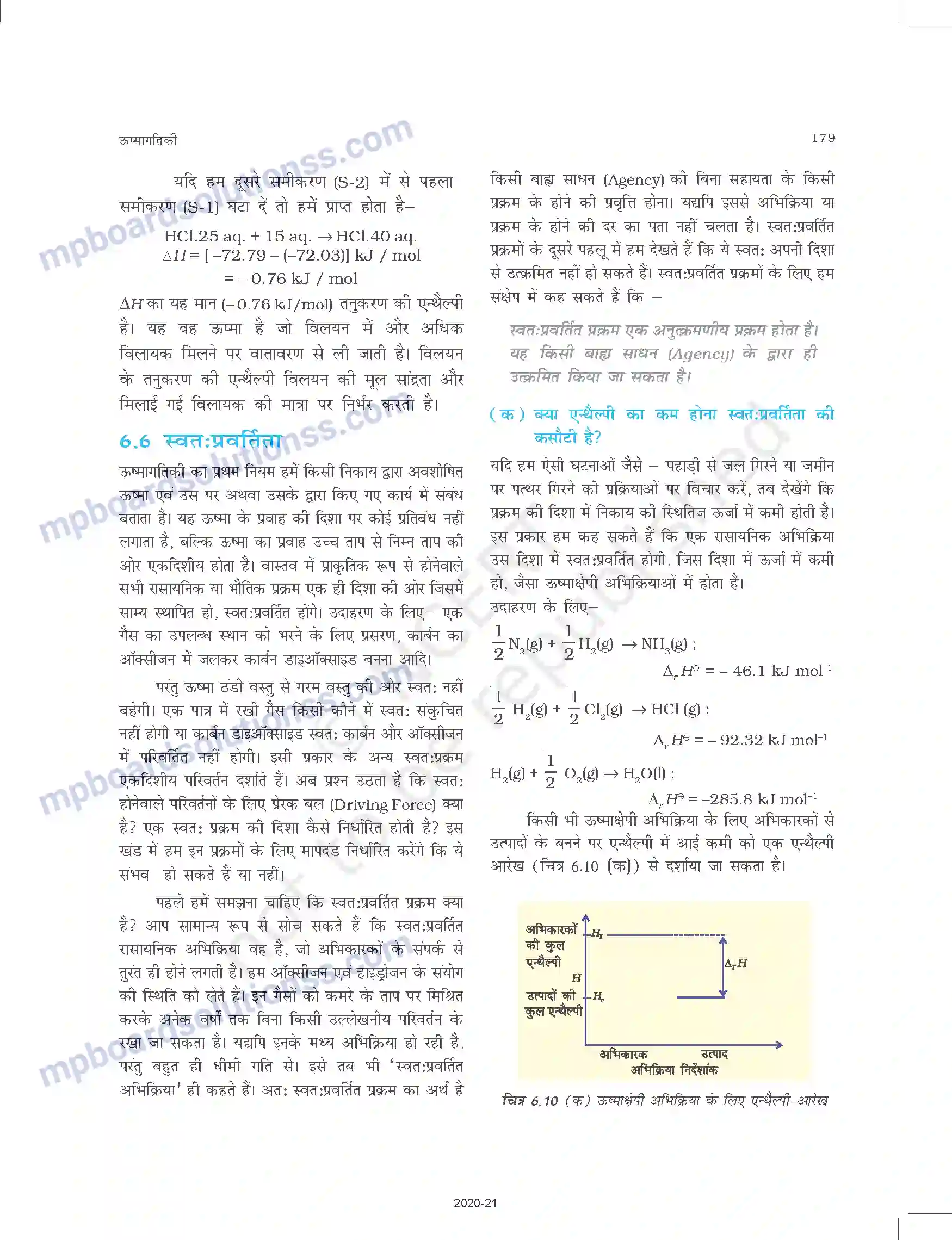 MP Board Book for Class 11 Chemistry ऊष्मागतिकी Image 22