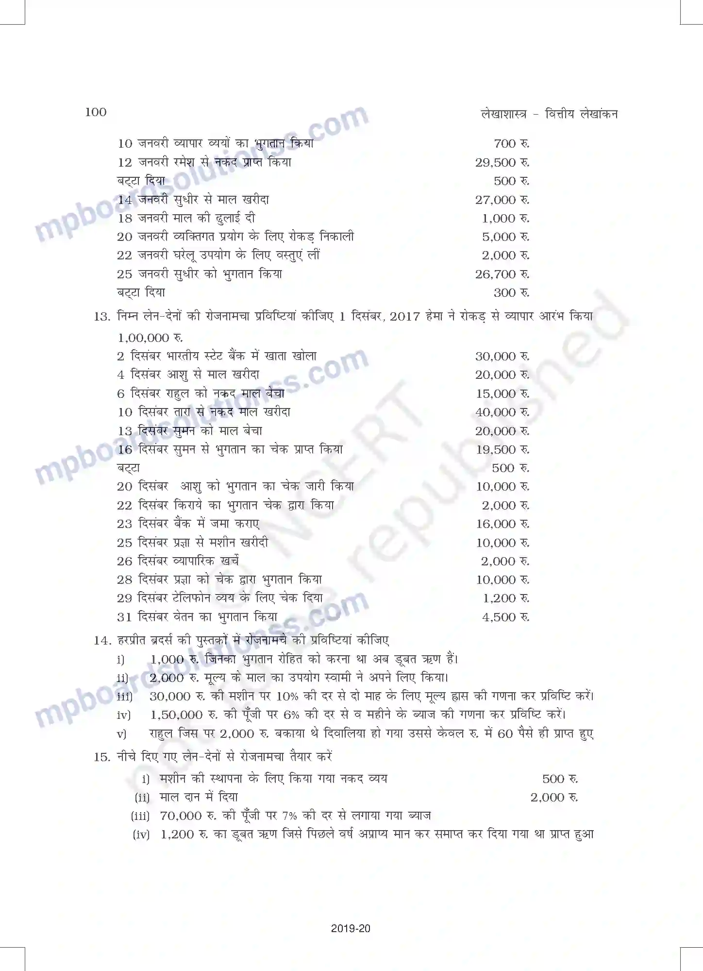 MP Board Book for Class 11 Accountancy लेन-देनों का अभिलेखन-1 Image 52