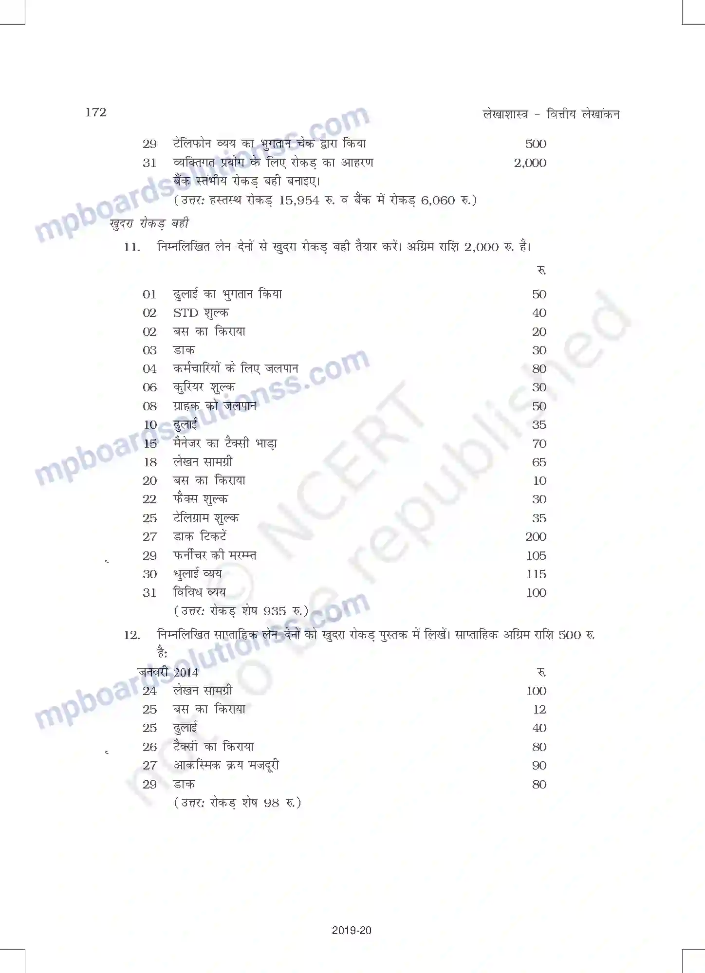 MP Board Book for Class 11 Accountancy लेन-देनों का अभिलेखन-2 Image 68