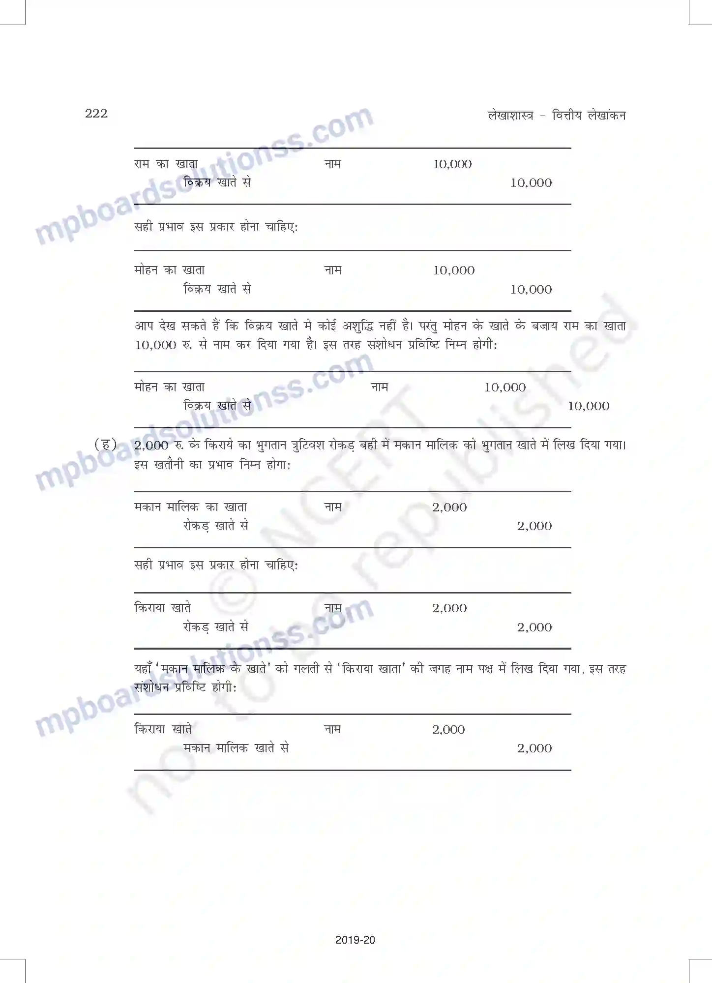 MP Board Book for Class 11 Accountancy तलपट एवं अशुद्धियों का शोधन Image 16