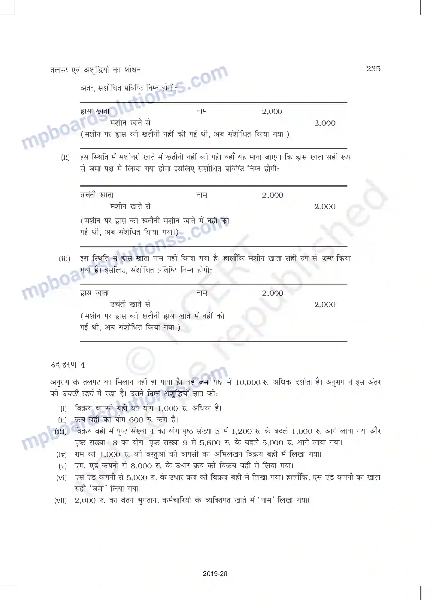 MP Board Book for Class 11 Accountancy तलपट एवं अशुद्धियों का शोधन Image 29