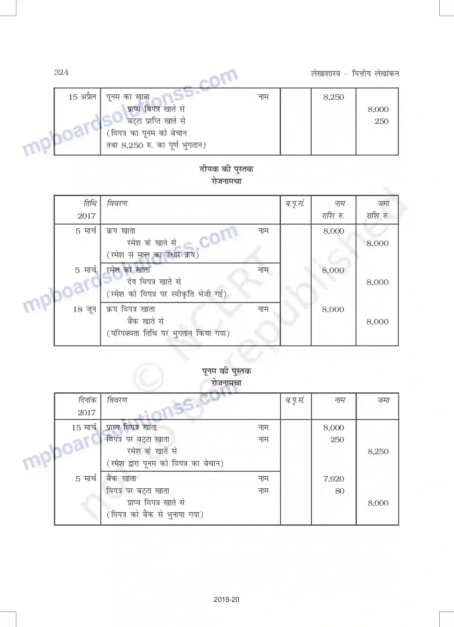 MP Board Book for Class 11 Accountancy विनिमय विपत्र Image 14