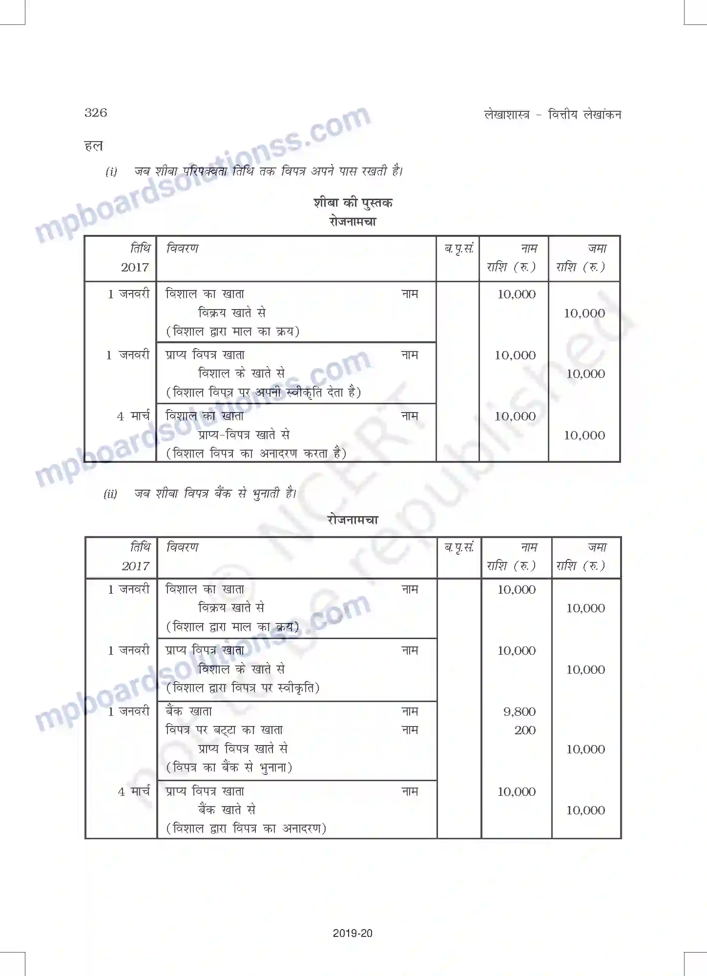 MP Board Book for Class 11 Accountancy विनिमय विपत्र Image 16