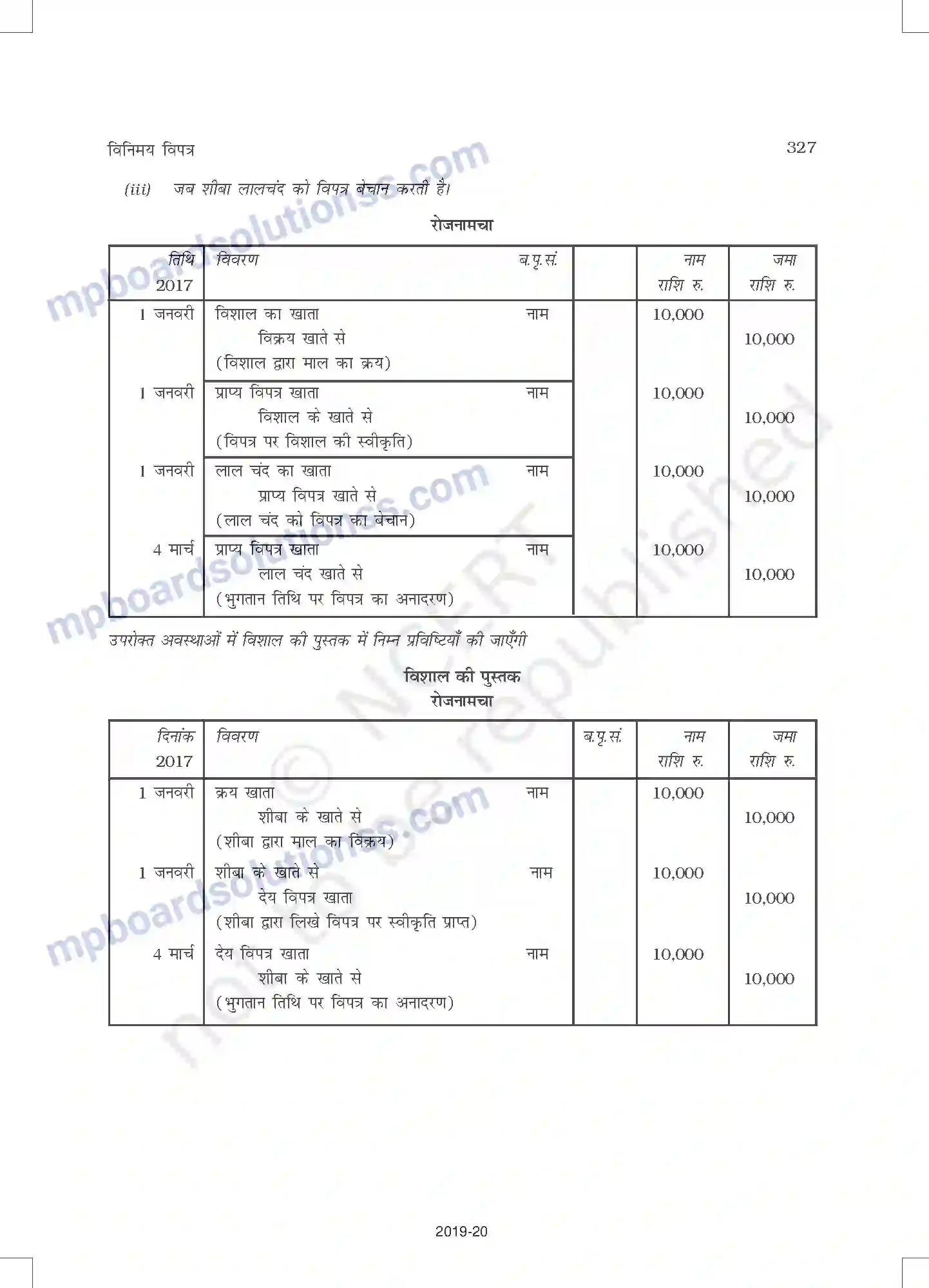 MP Board Book for Class 11 Accountancy विनिमय विपत्र Image 17