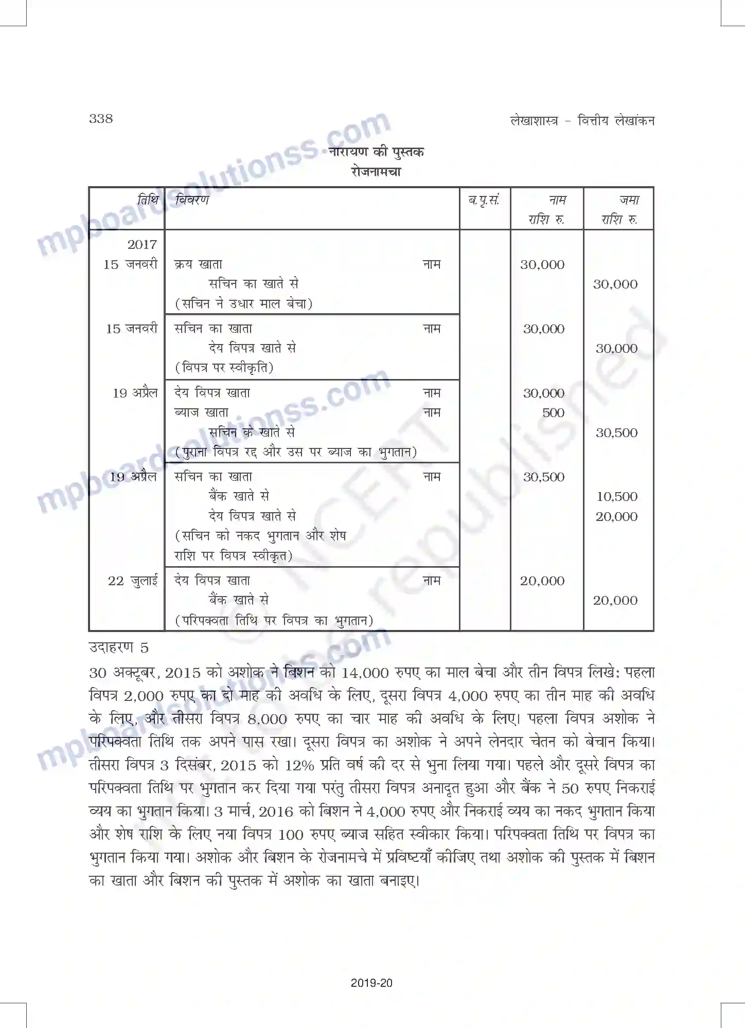 MP Board Book for Class 11 Accountancy विनिमय विपत्र Image 28