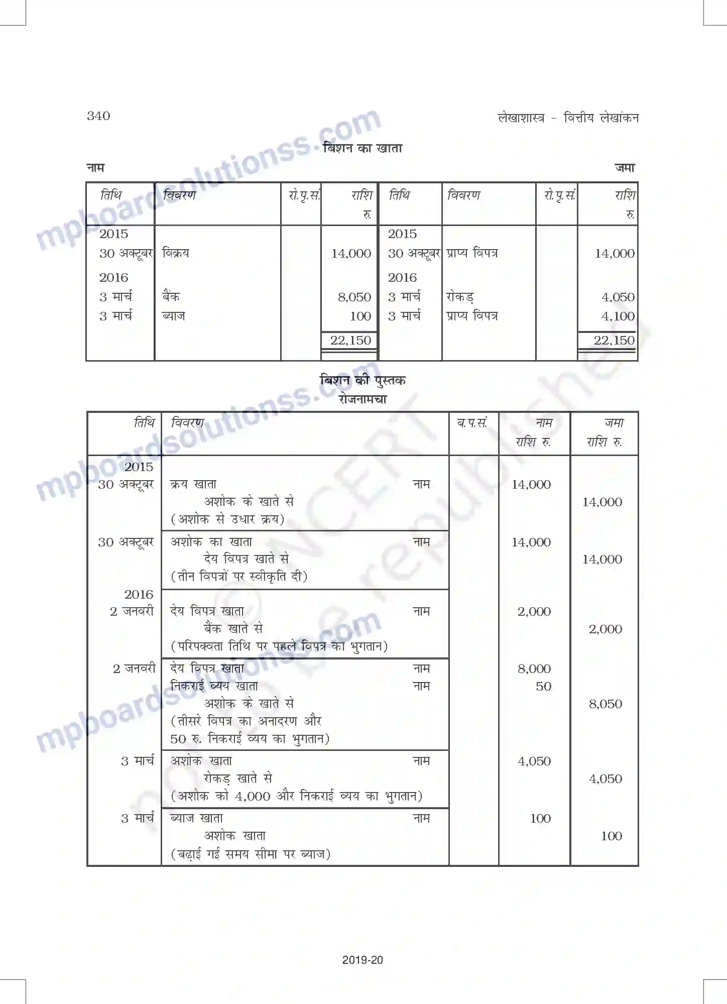 MP Board Book for Class 11 Accountancy विनिमय विपत्र Image 30