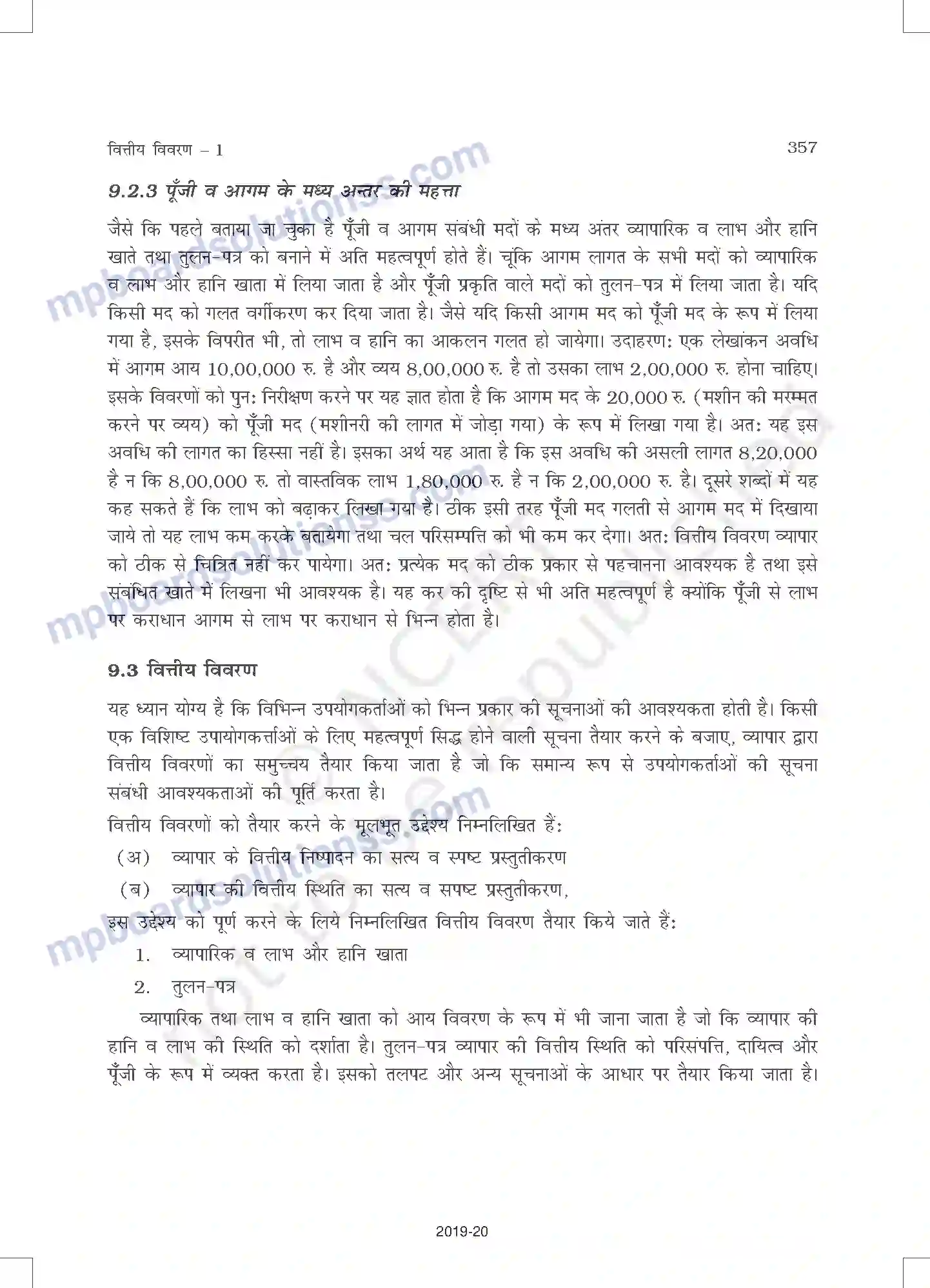 MP Board Book for Class 11 Accountancy वित्तीय विवरण - 1 Image 5