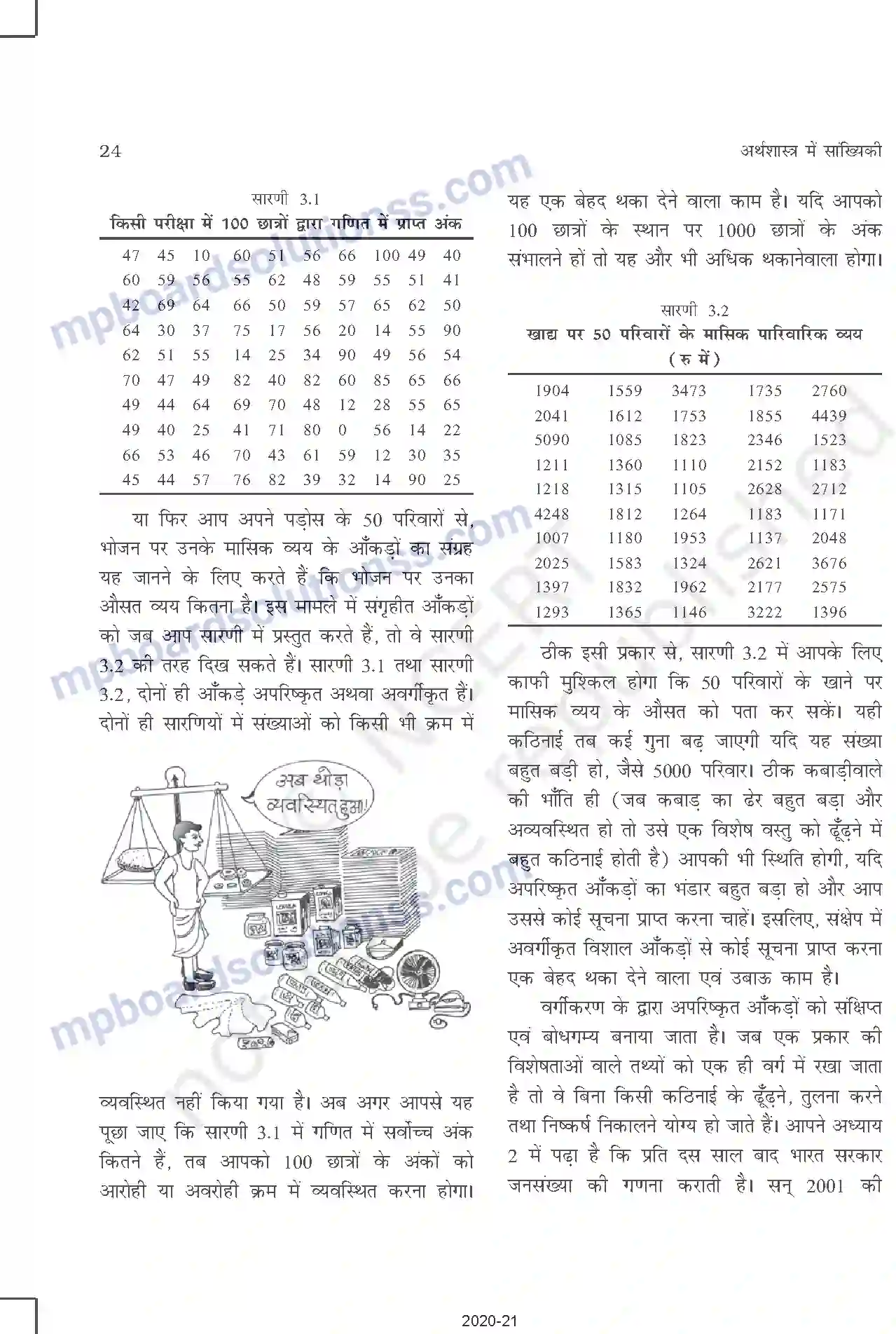 MP Board Book for Class 11 Other Books आँकड़ों का संगठन Image 3