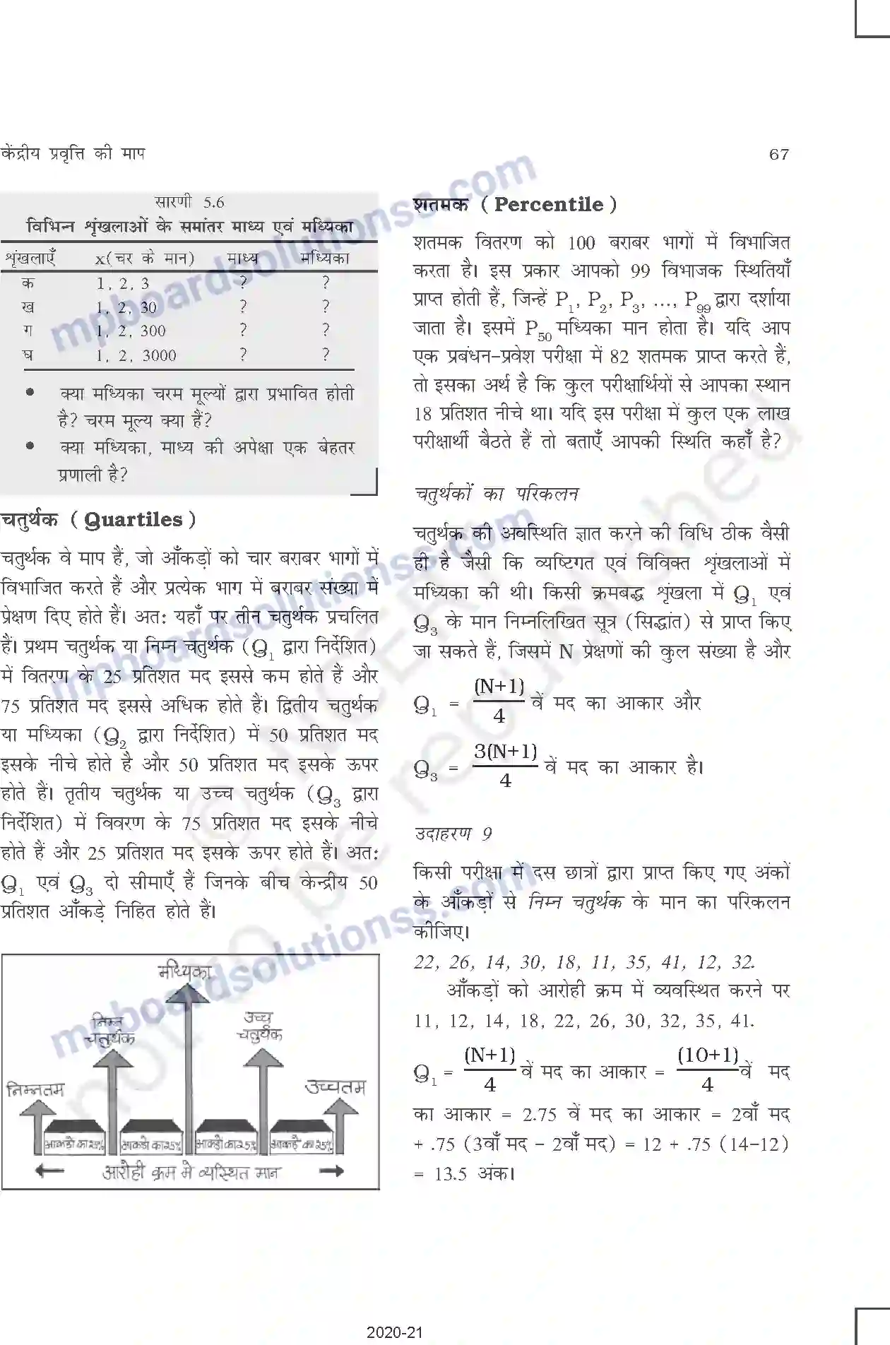 MP Board Book for Class 11 Other Books केंद्रीय प्रवृत्ति की माप Image 10