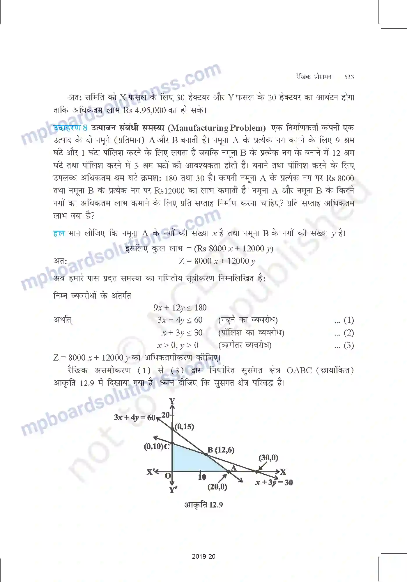 MP Board Book for Class 12 Mathematics रैखिक प्रोग्रामन Image 15