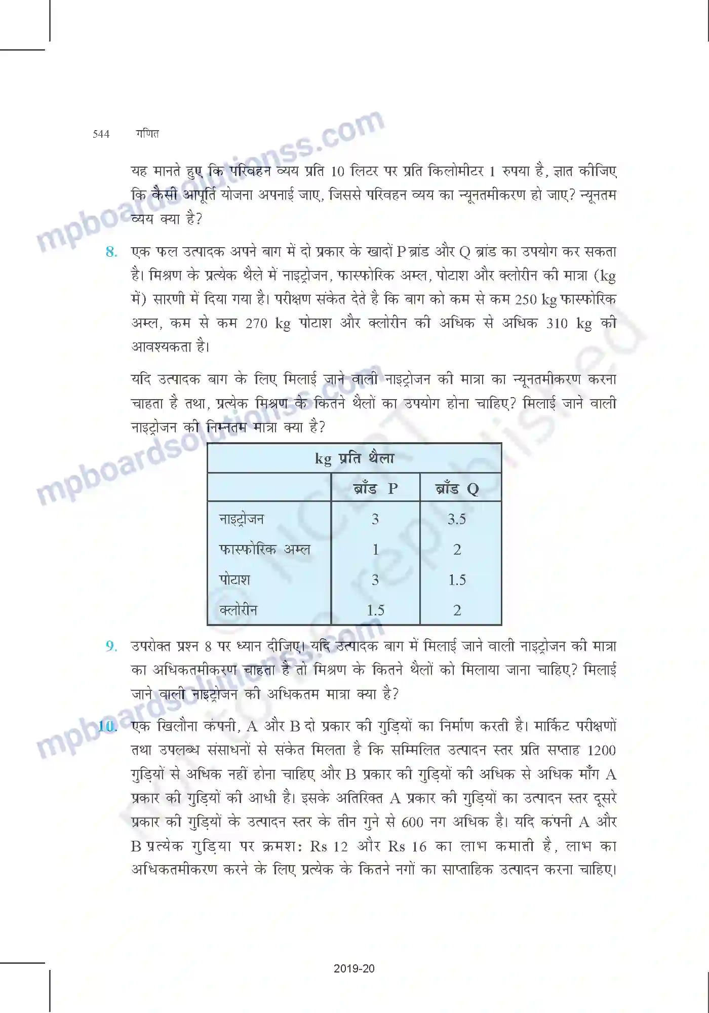 MP Board Book for Class 12 Mathematics रैखिक प्रोग्रामन Image 26