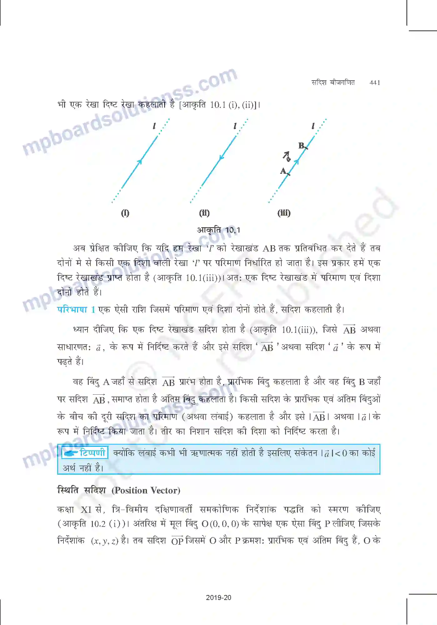 MP Board Book for Class 12 Mathematics सदिश बीजगणित Image 2