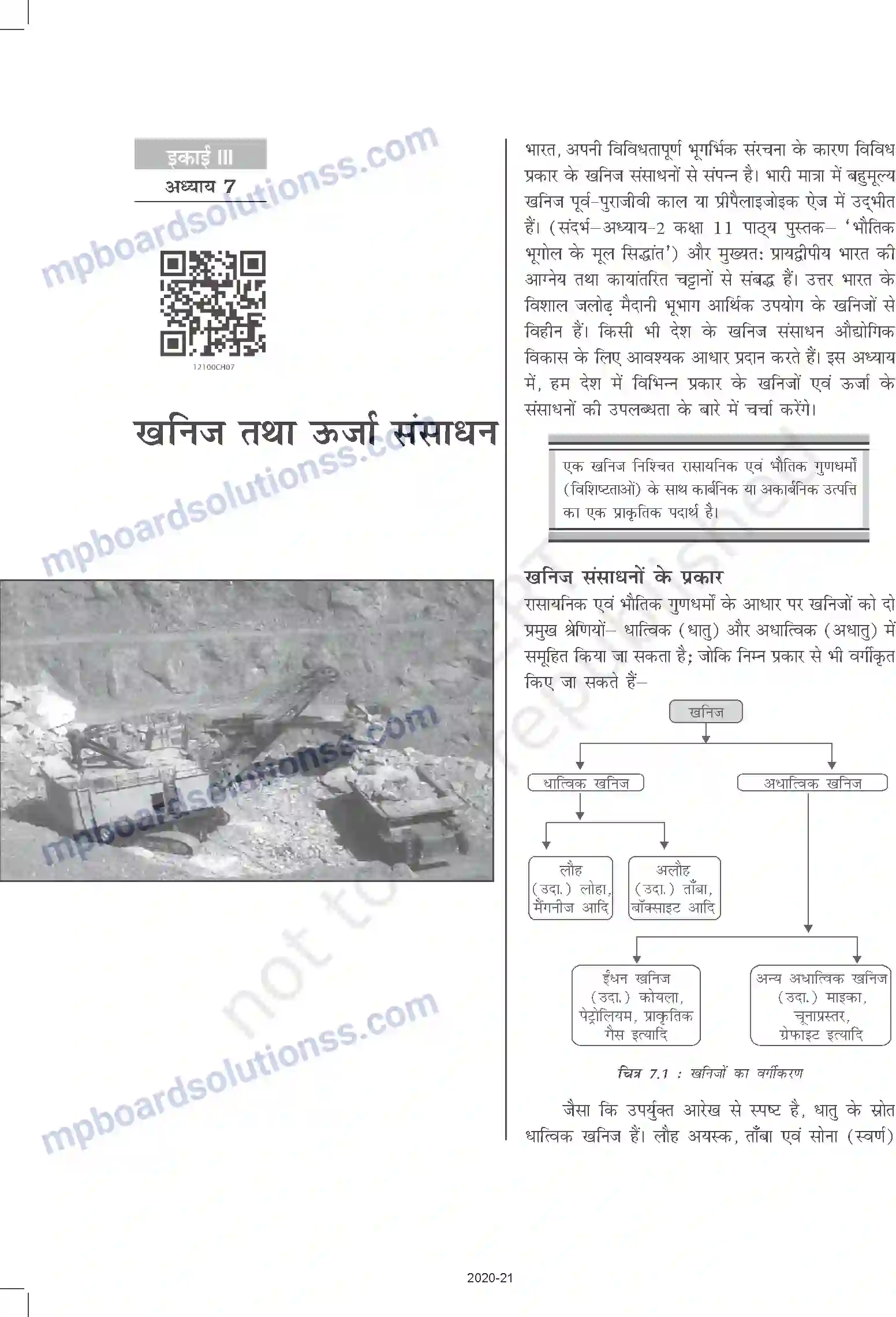 MP Board Book for Class 12 Geography खनिज तथा ऊर्जा संसाधन Image 1