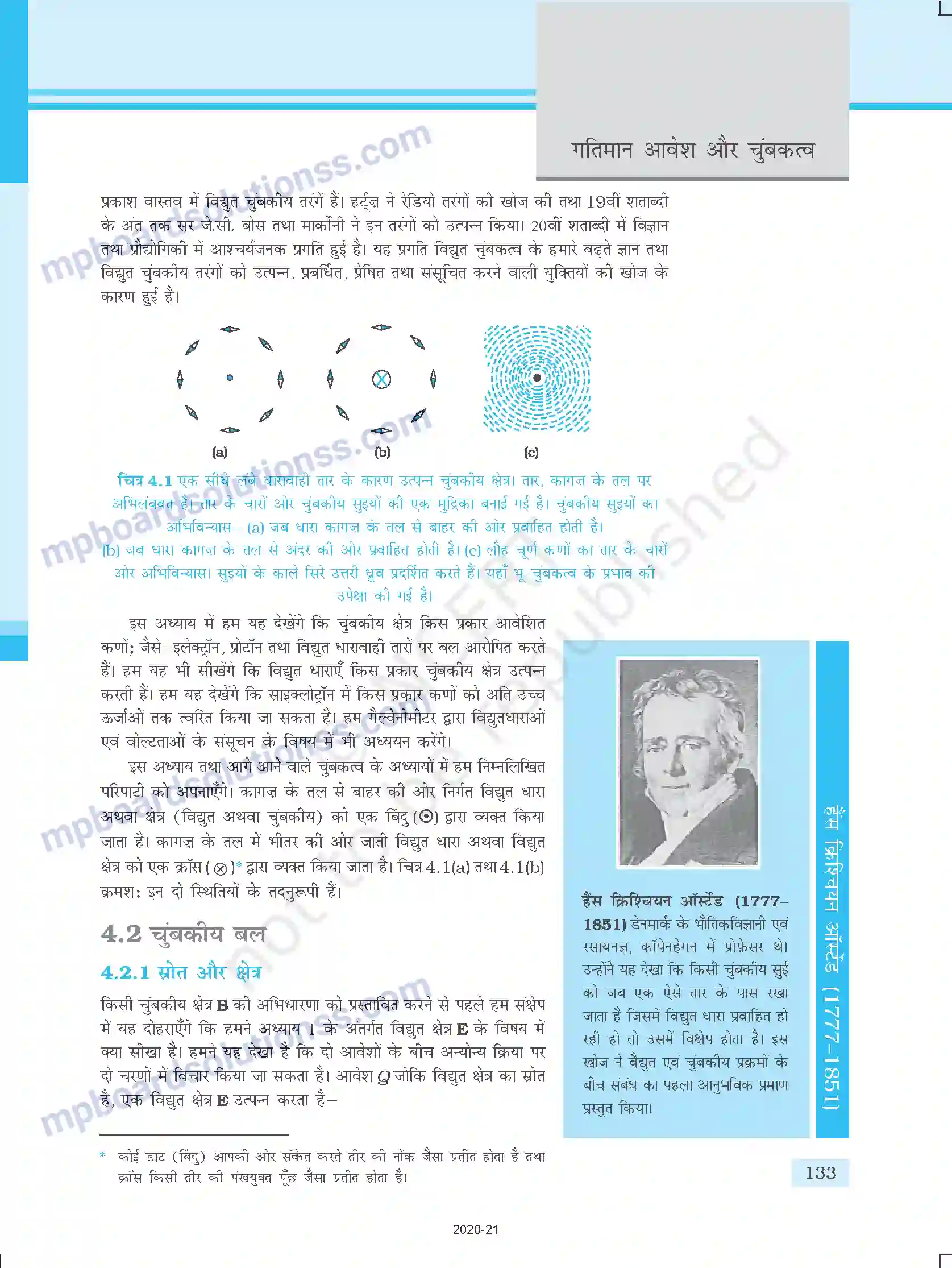 MP Board Book for Class 12 Physics गतिमान आवेश और चुम्बकत्व Image 2