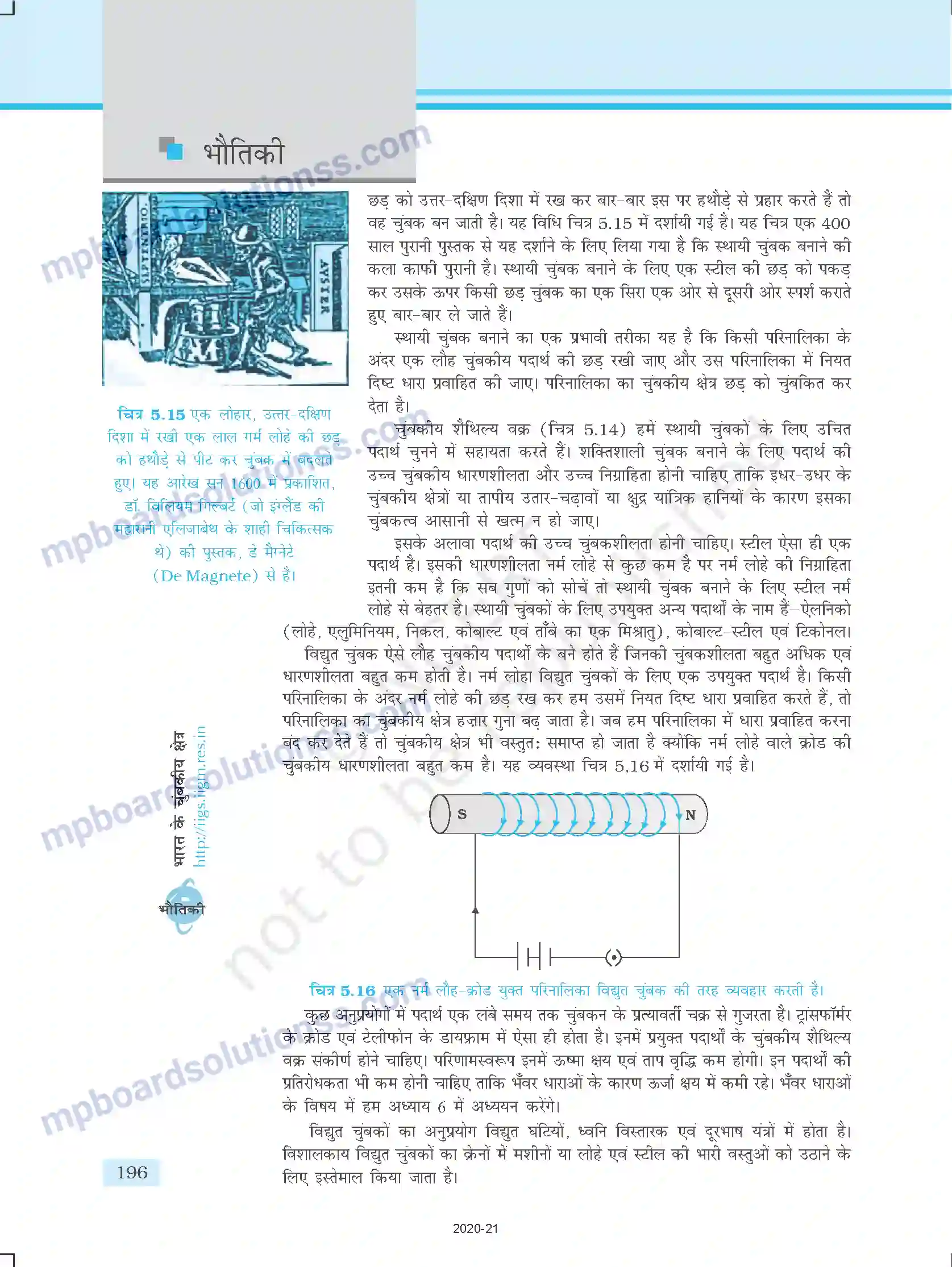 MP Board Book for Class 12 Physics चुम्बकत्व एवं द्रव्य Image 24