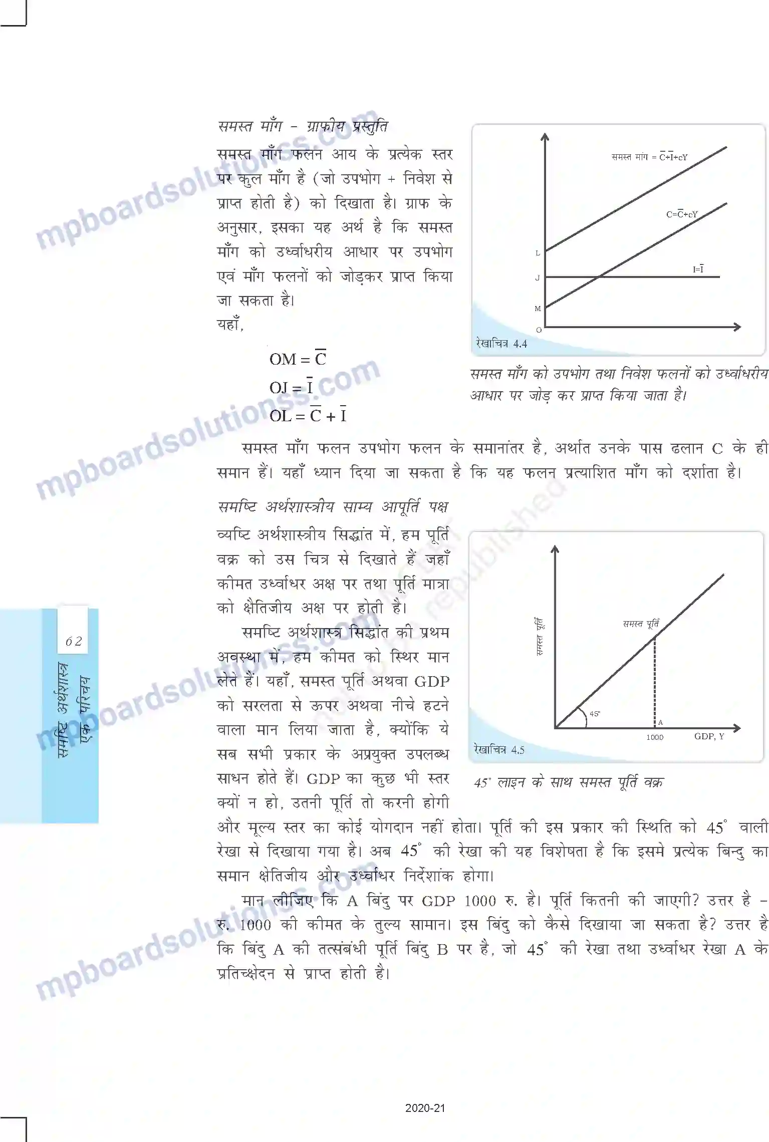 MP Board Book for Class 12 Economics आय और रोजगार के निर्धारण Image 7