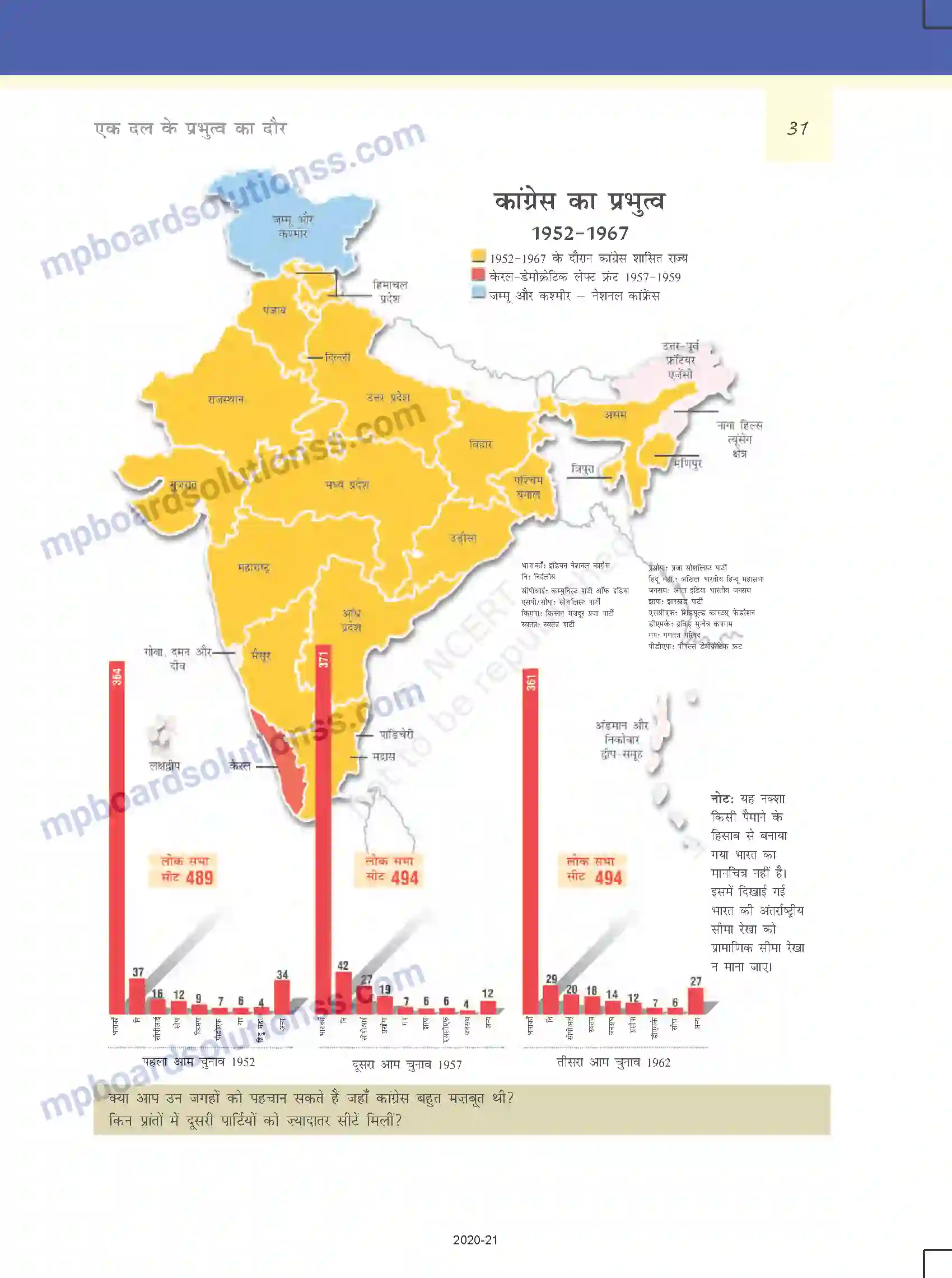 MP Board Book for Class 12 Political Science एक दल के प्रभुत्व का दौर Image 6