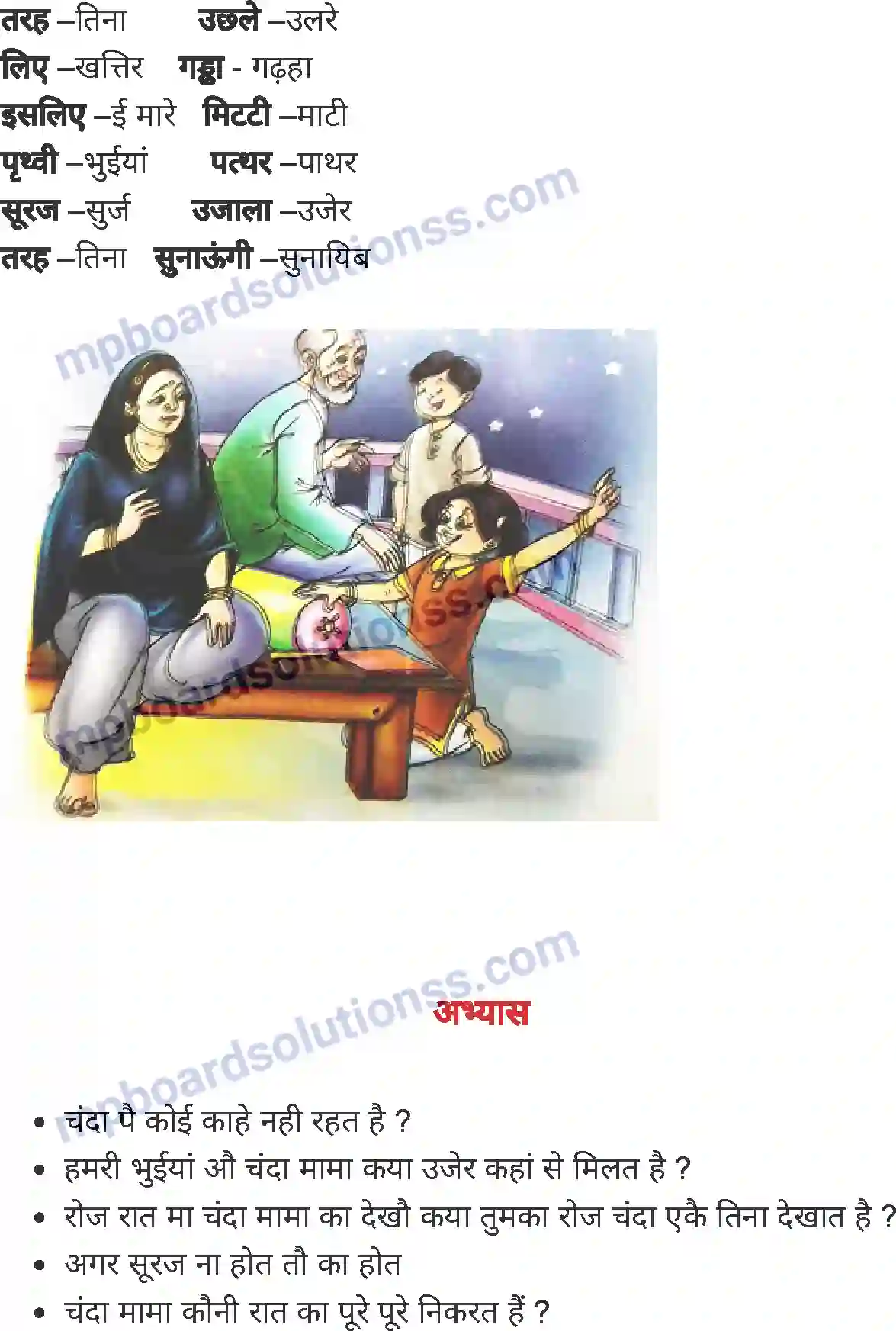 MP Board Book for Class 2 Hindi चाँद Image 2