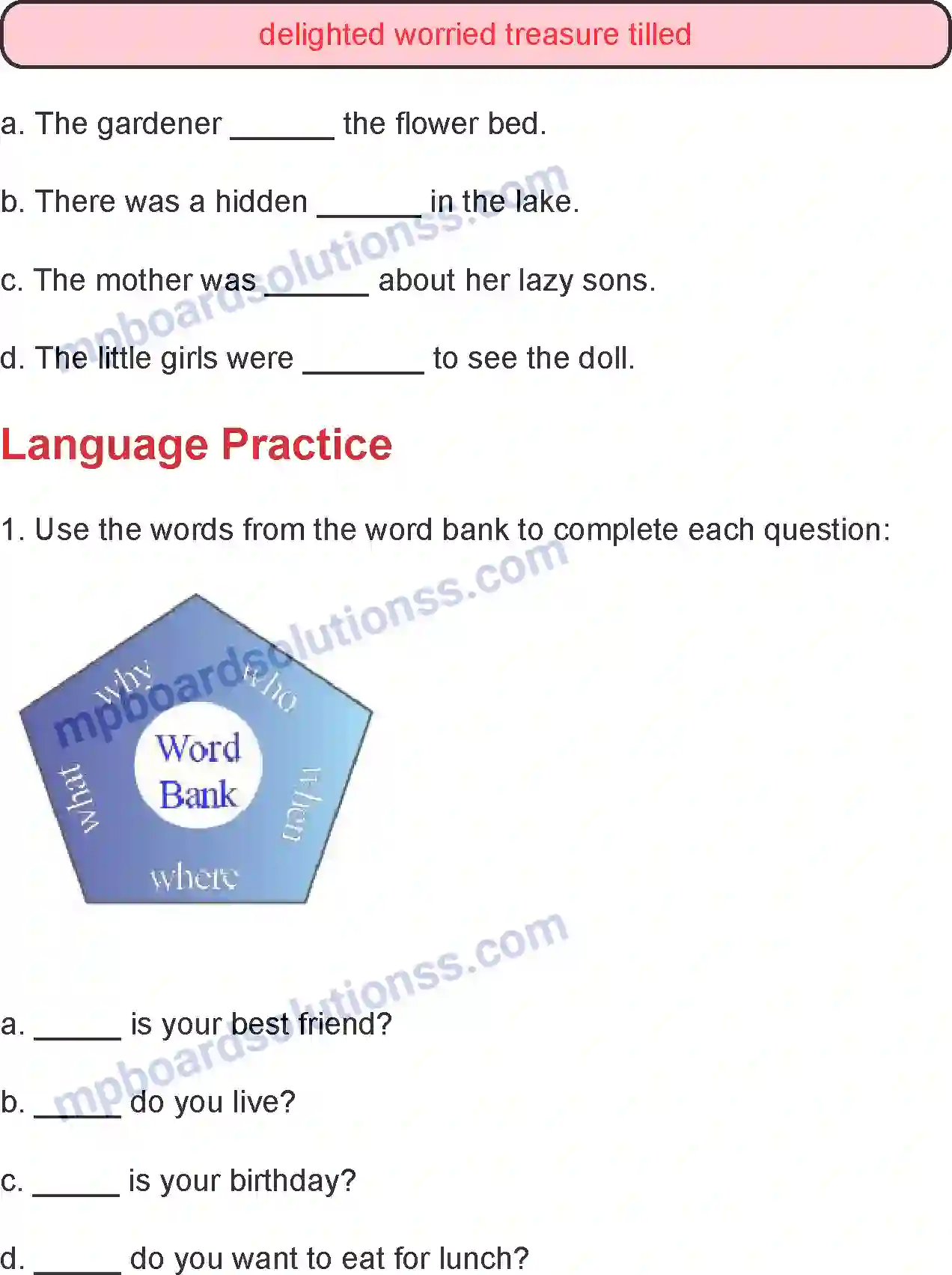 MP Board Book for Class 4 English Hidden Treasure Image 3