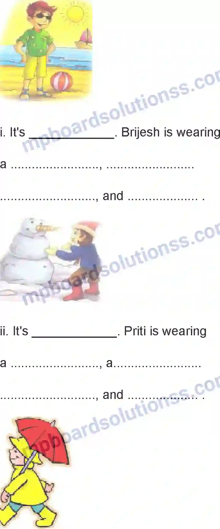 MP Board Book for Class 4 English Lovely Seasons Image 3