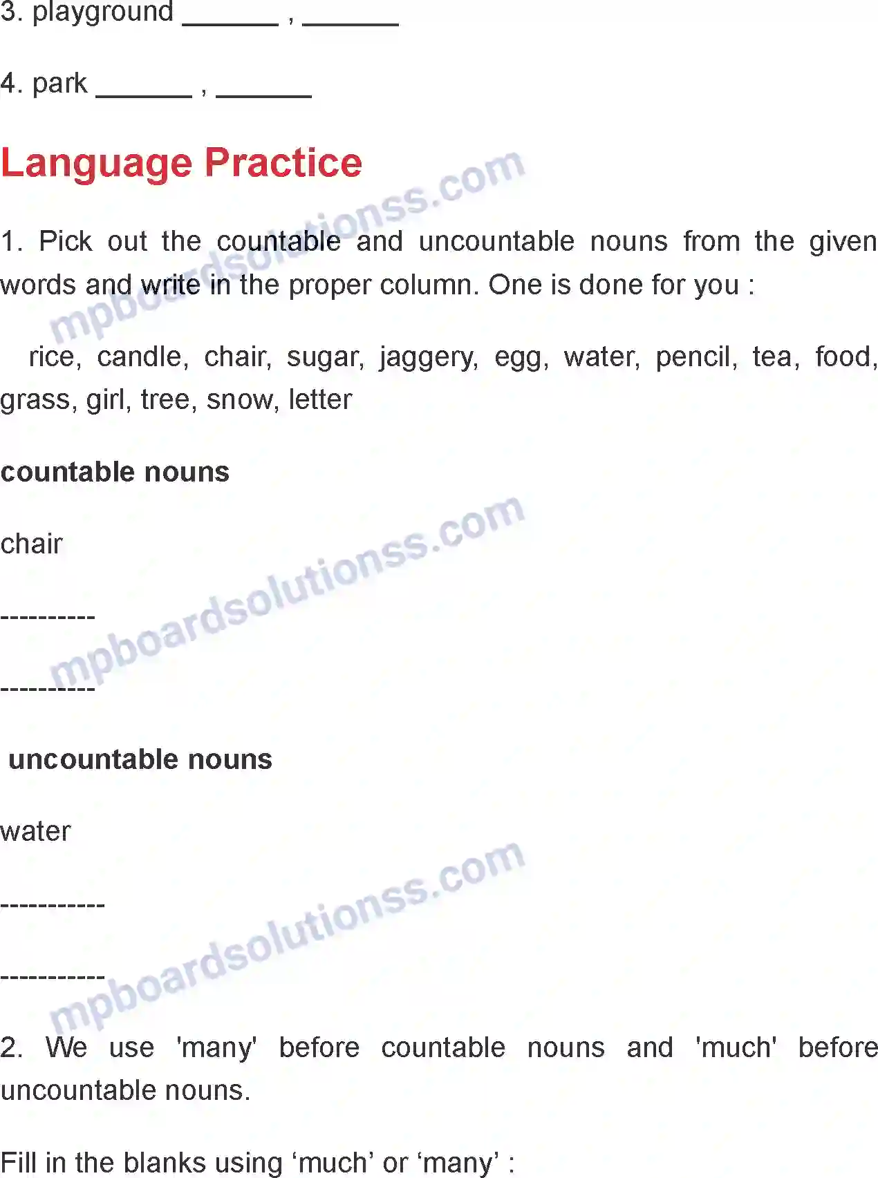 MP Board Book for Class 4 English In The Market Image 4